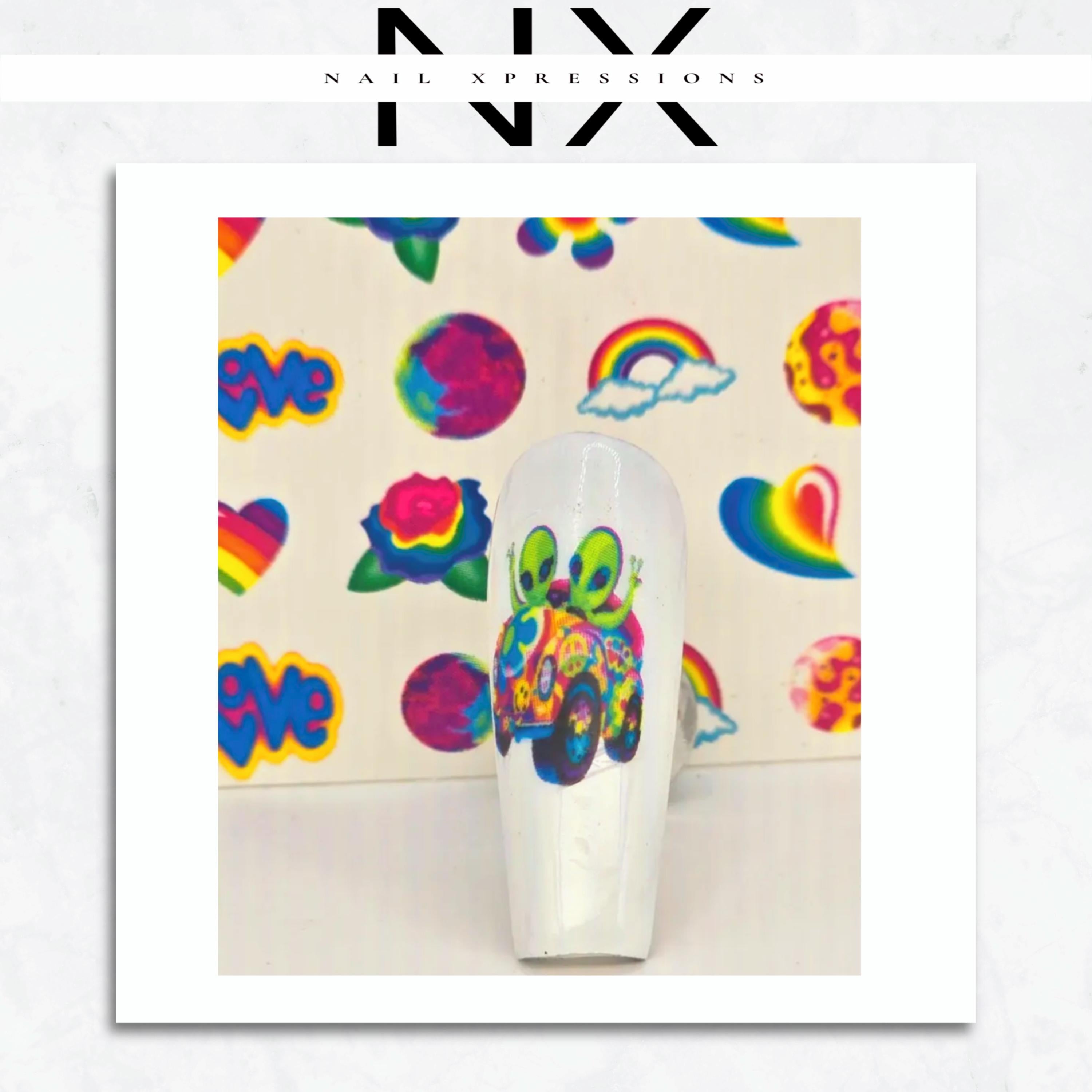 90’s Cartoon LF Nail Decal | Water Nail Decals | Nail Art Decorations