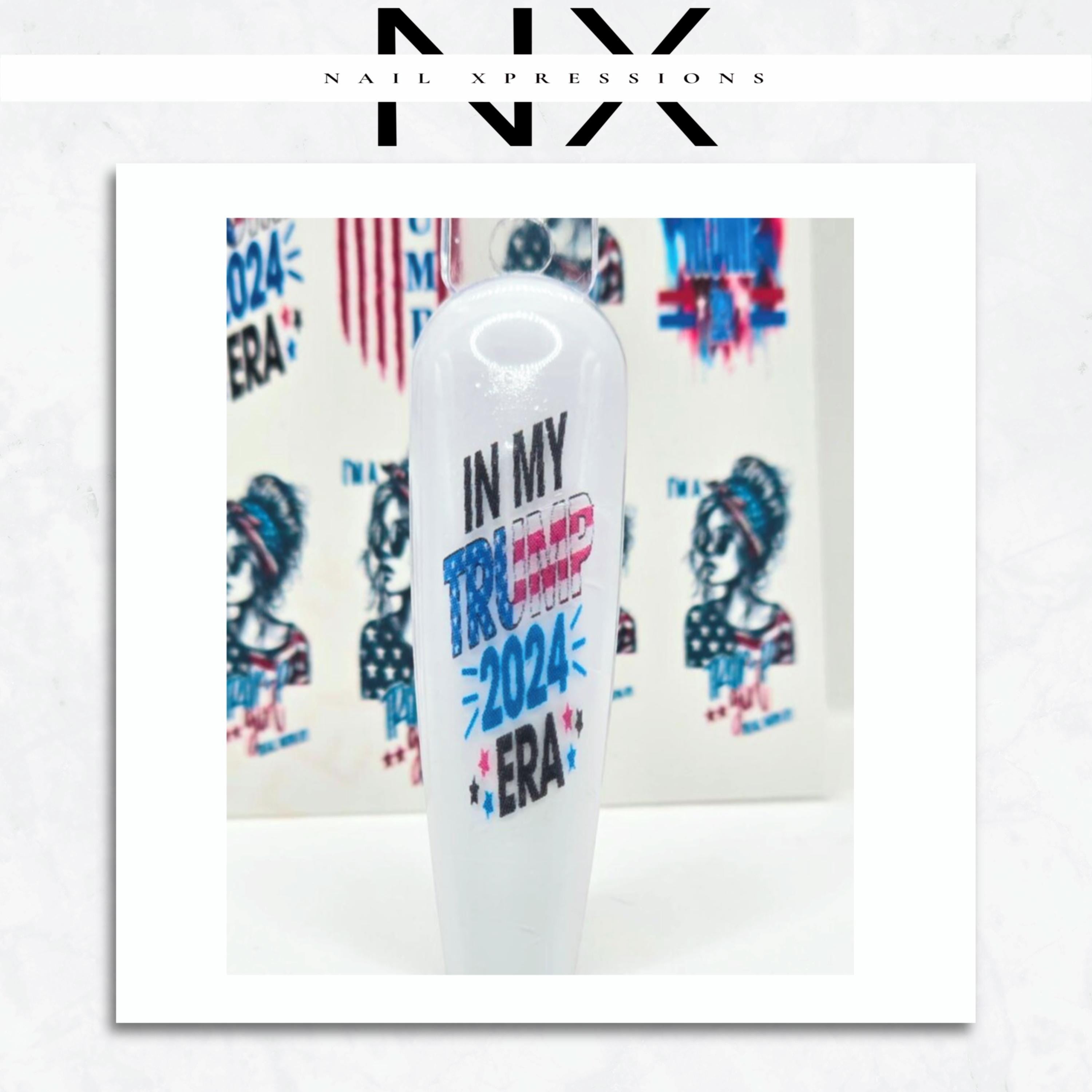 Trump Girl Water Nail Decal