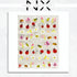 Summer Ladybug and Flowers Nail Sticker