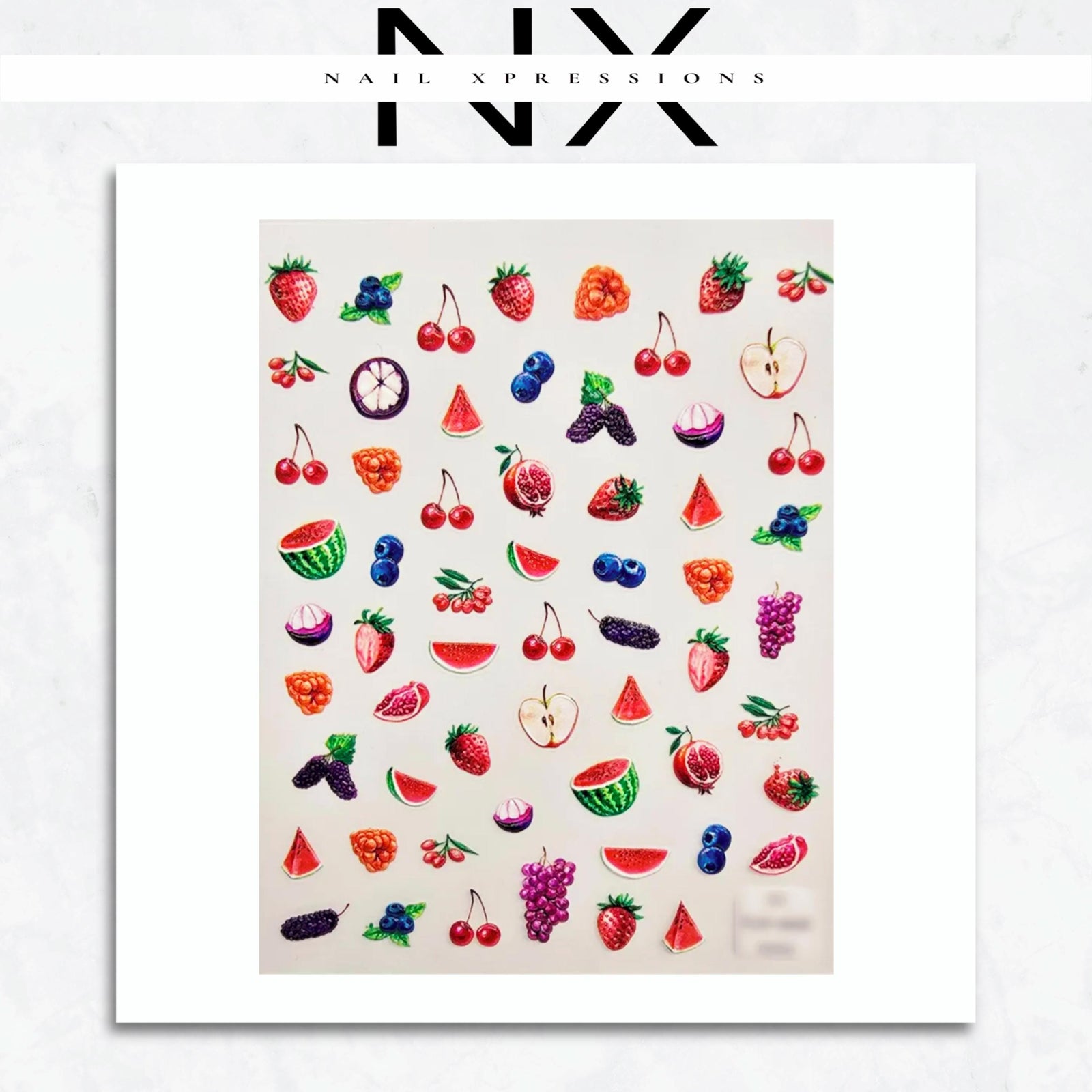 Fruit Embossed Nail Art Sticker | Self Adhesive Nail Art Stickers