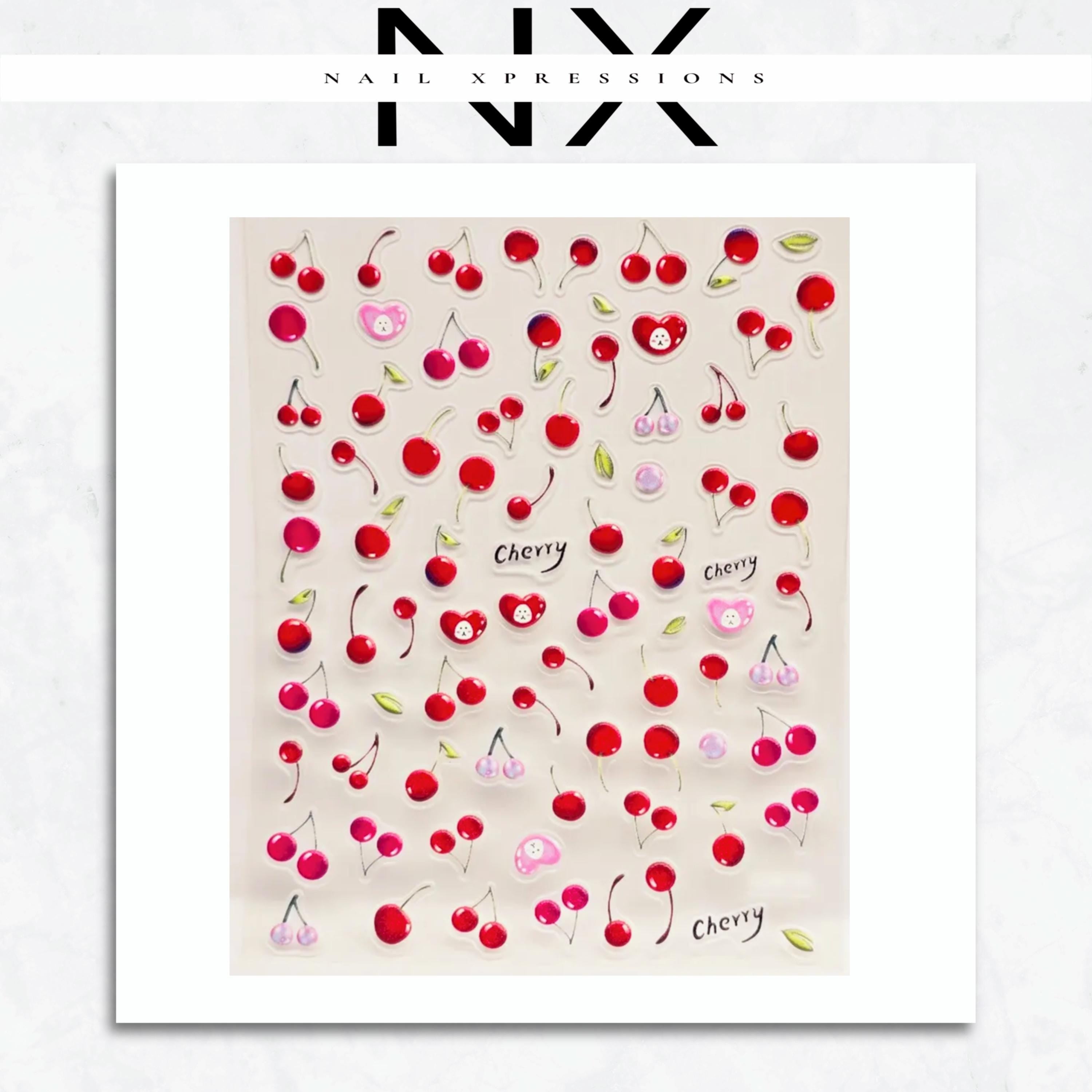 Fruit Embossed Nail Art Sticker | Self Adhesive Nail Art Stickers