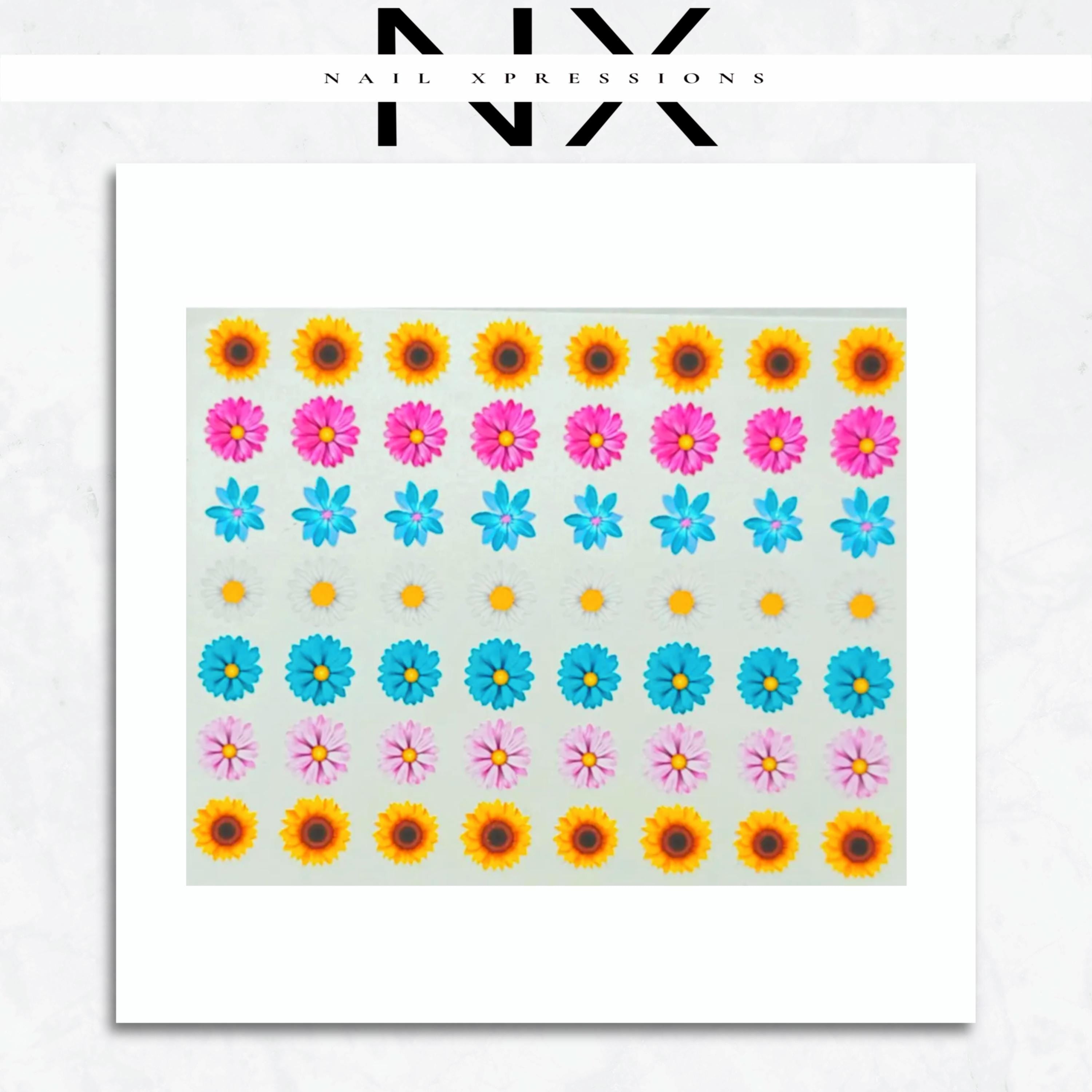 Spring Flowers Nail Sticker