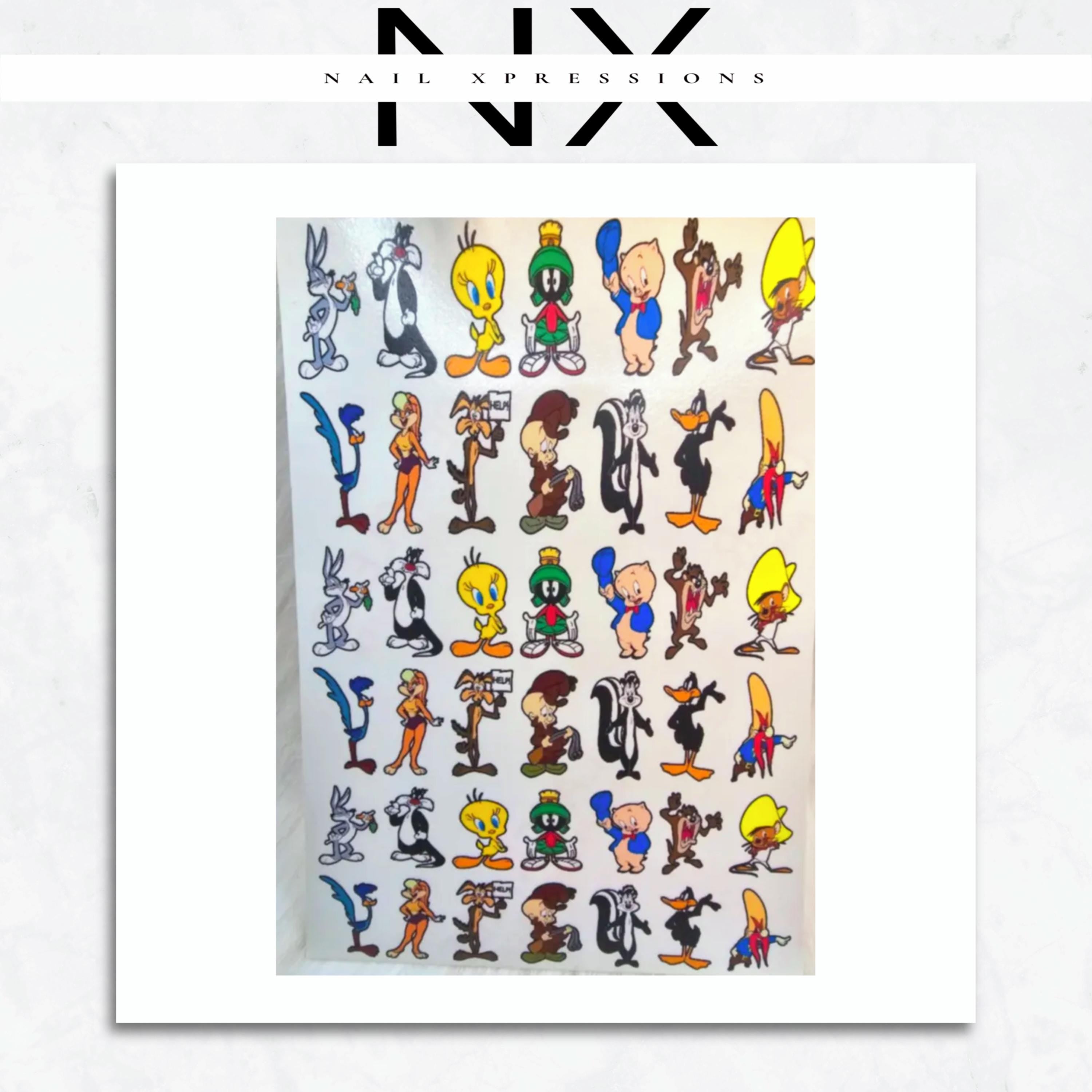 90’s Cartoon Water Nail Decal