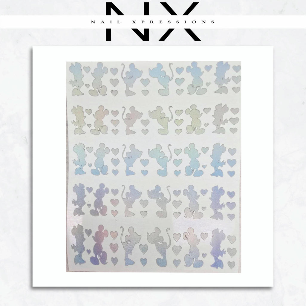 Cute Mouse Vinyl Nail Art Stickers | Multiple Color Options