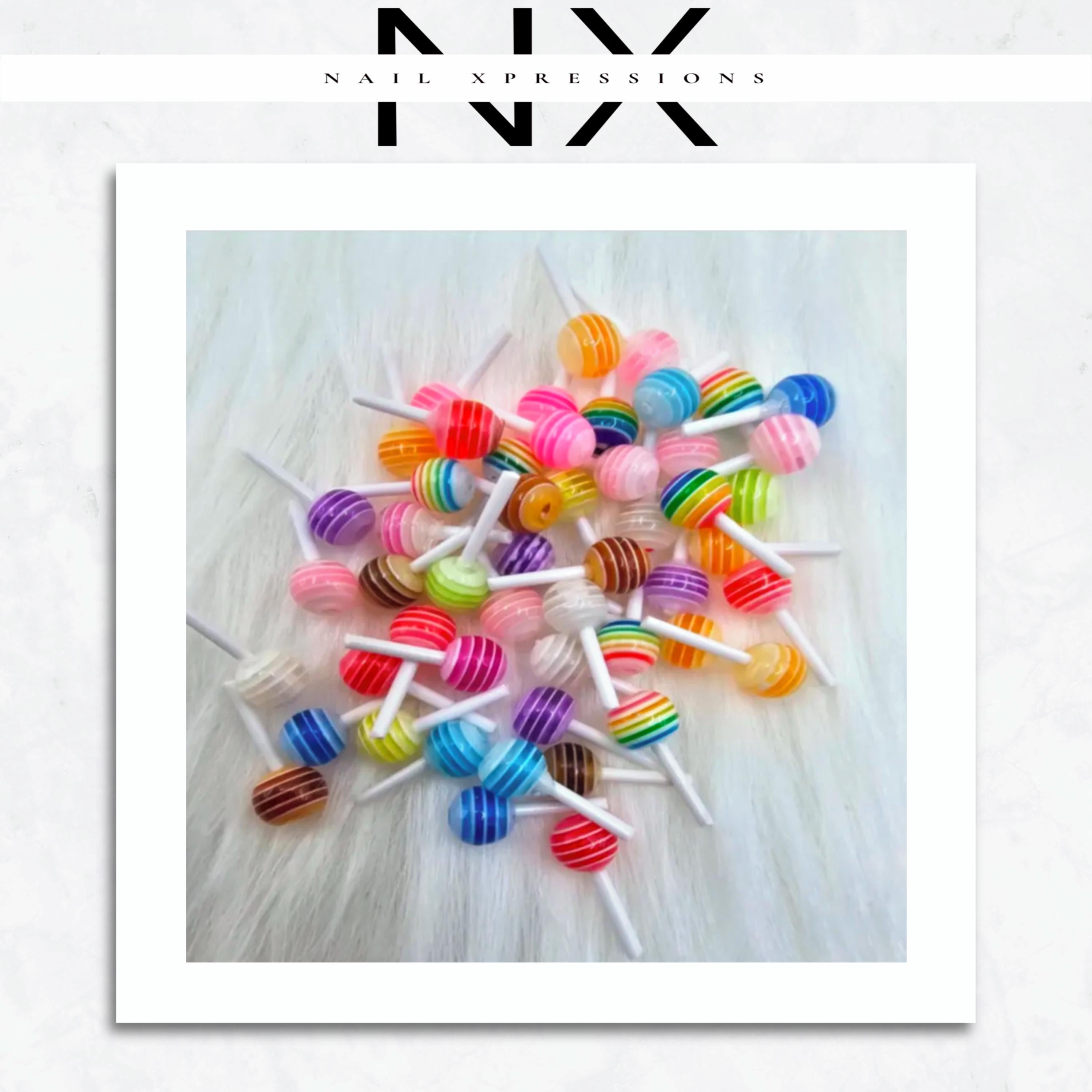 Kawaii Lollipop Nail Charm