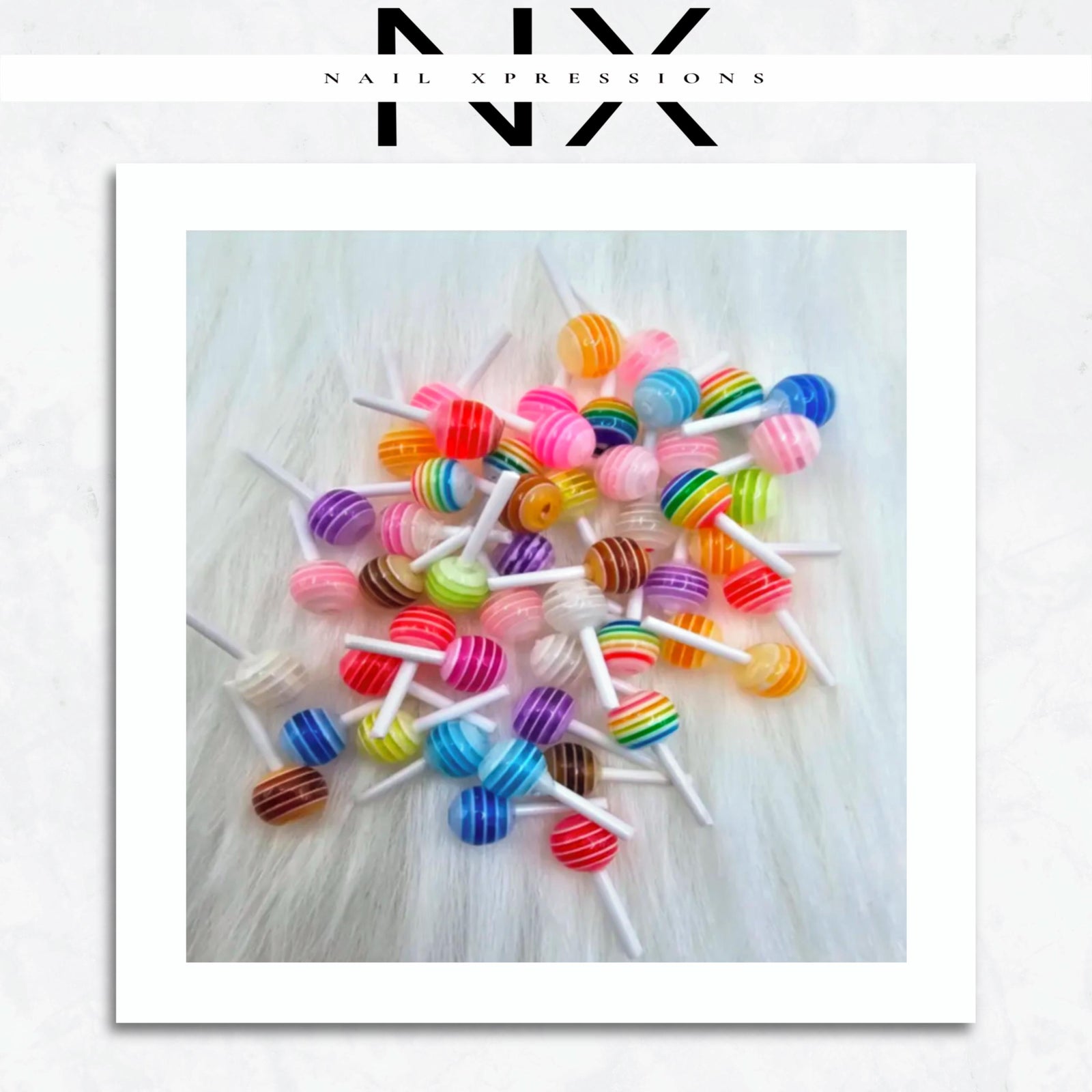 Kawaii Lollipop Nail Charm