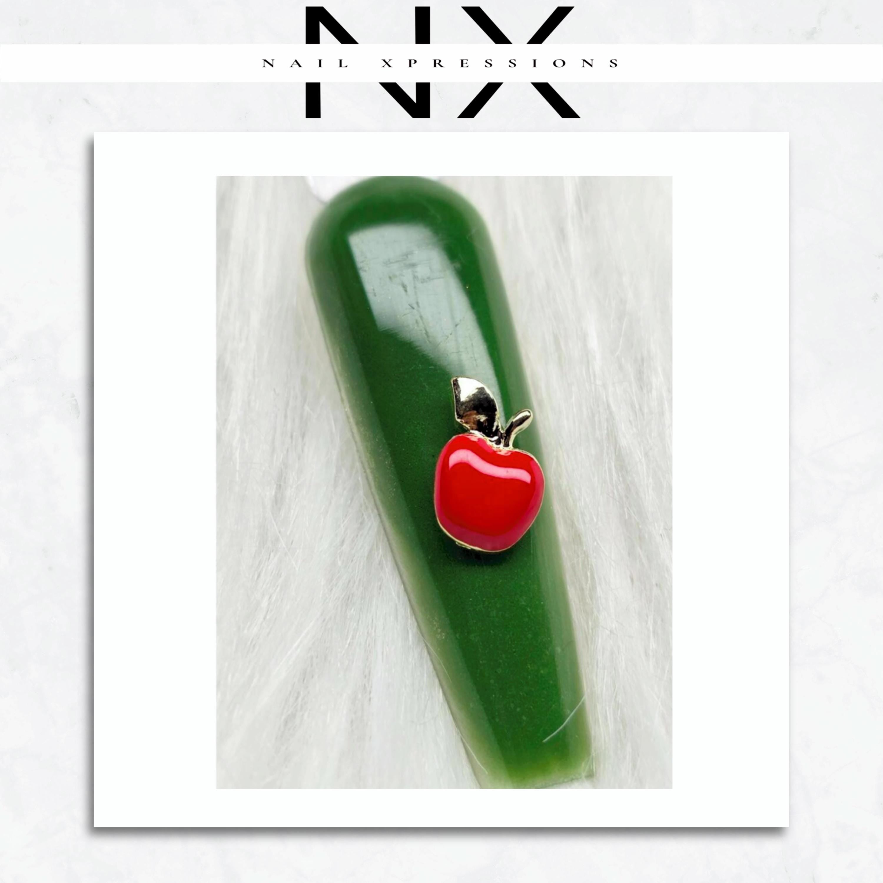 Red Apple Nail Charm