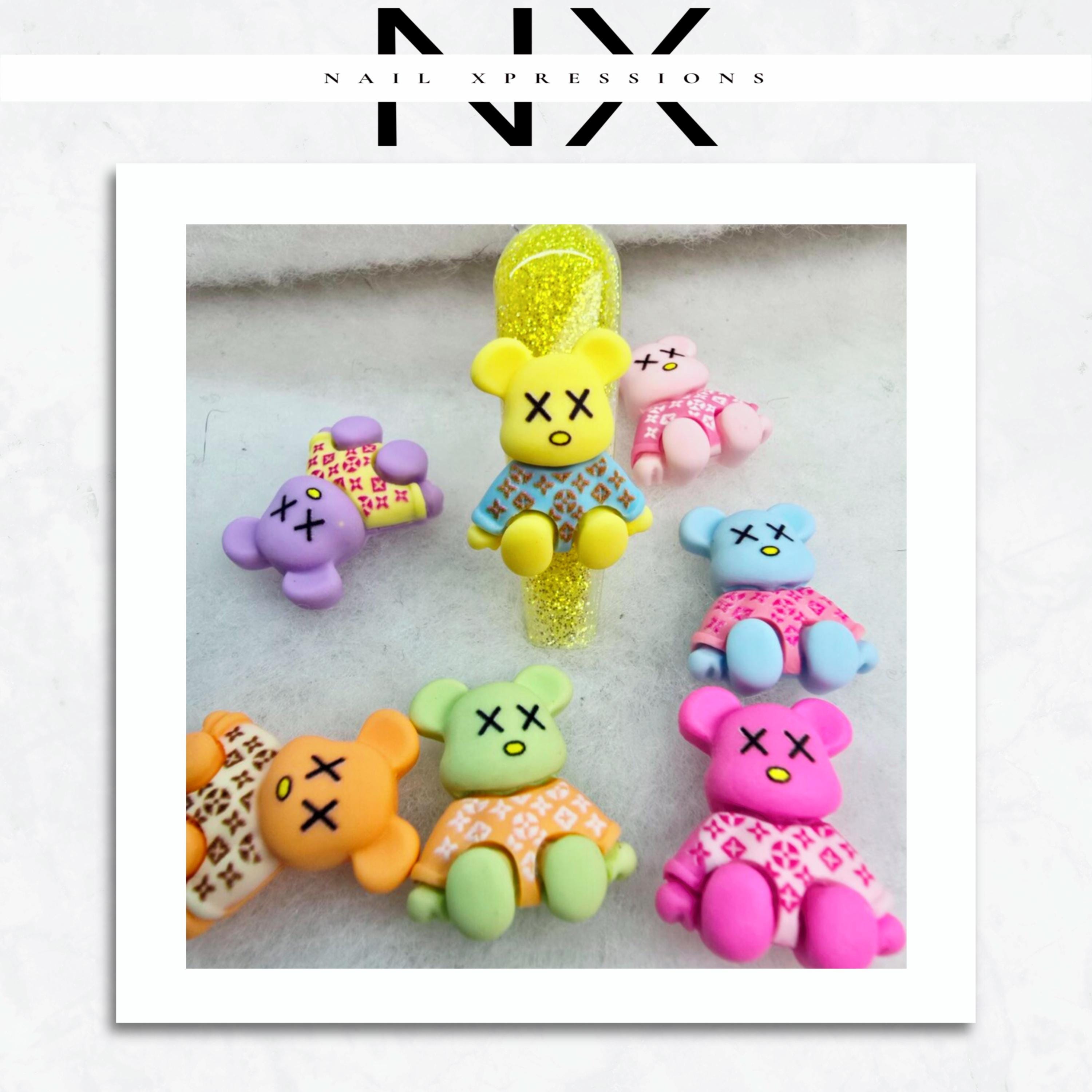 Kawaii Bear Nail Charm