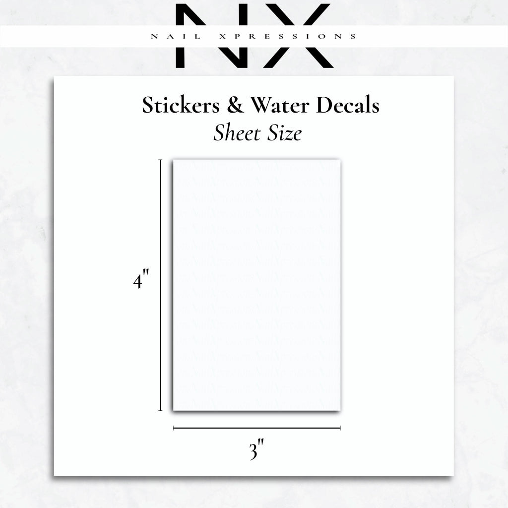 Custom Personalized Nail Stickers Self-Adhesive | Custom Water Decals | Order Custom Nail Art