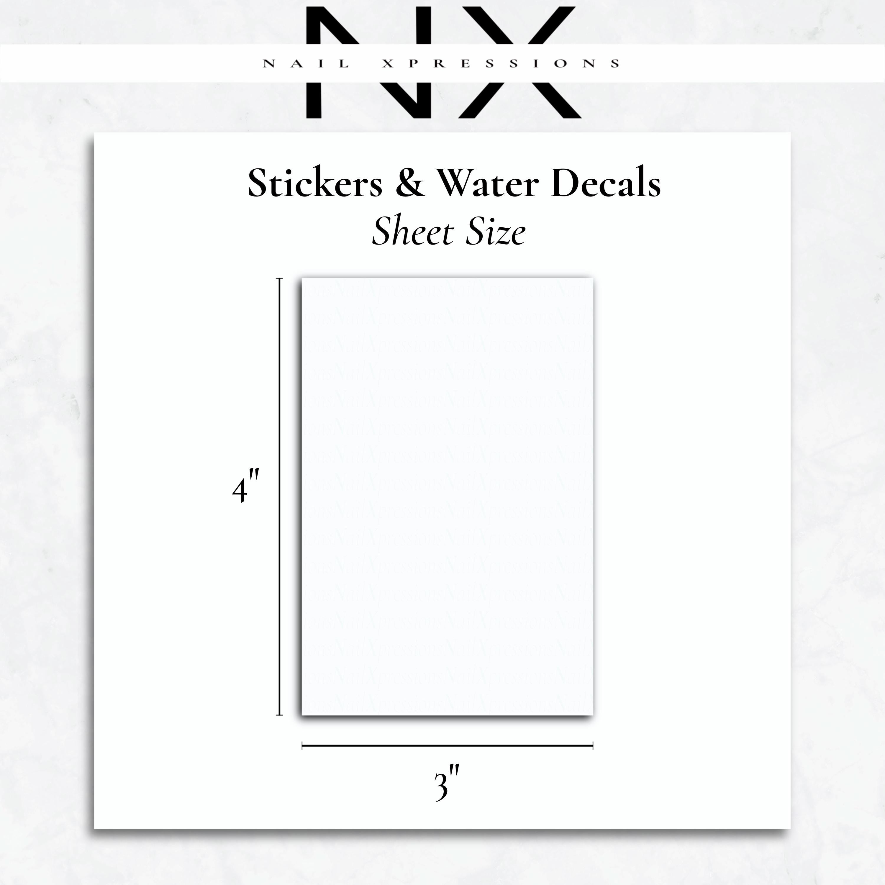 Custom Personalized Nail Stickers Self-Adhesive | Custom Water Decals | Order Custom Nail Art