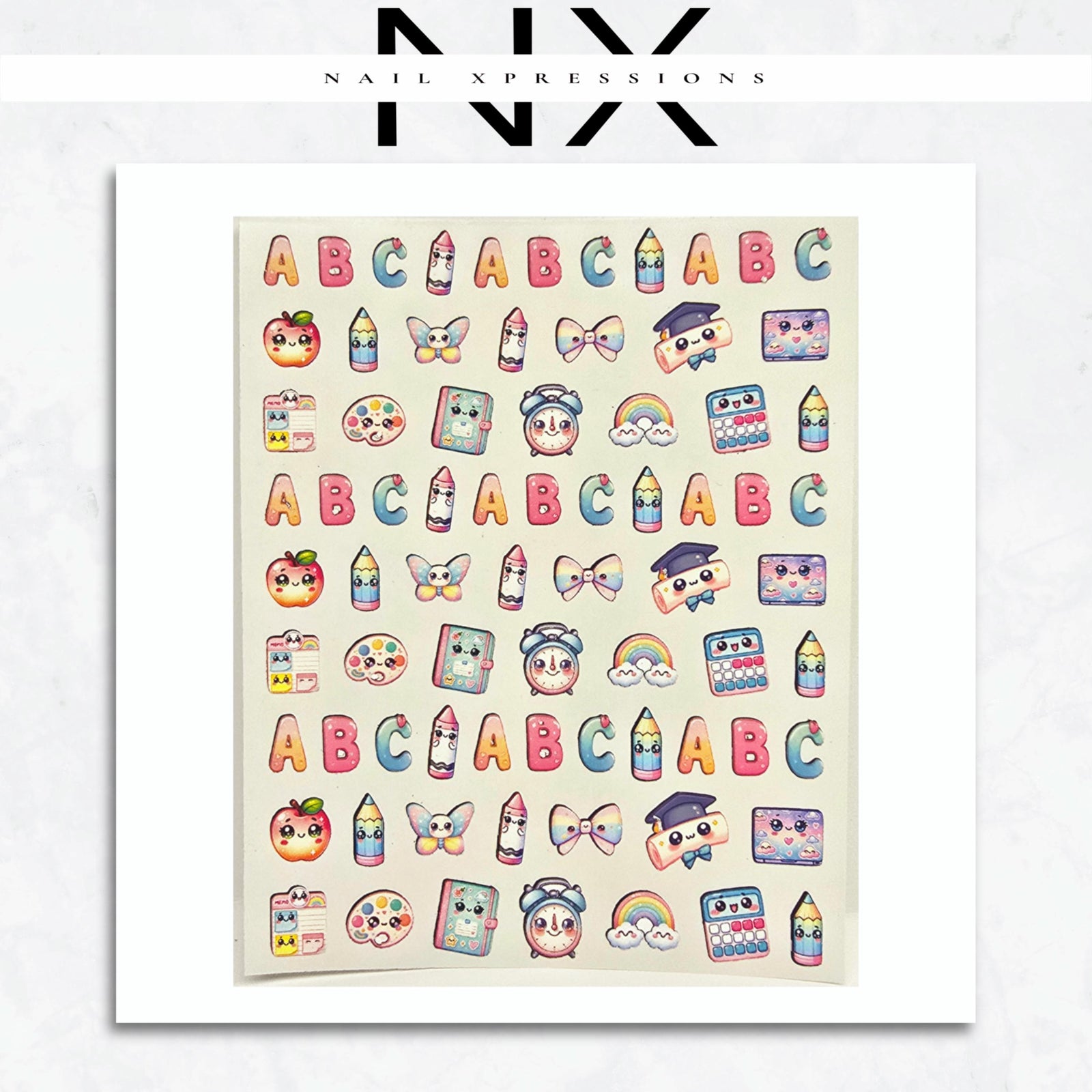 Drippy Smilies Nail Sticker