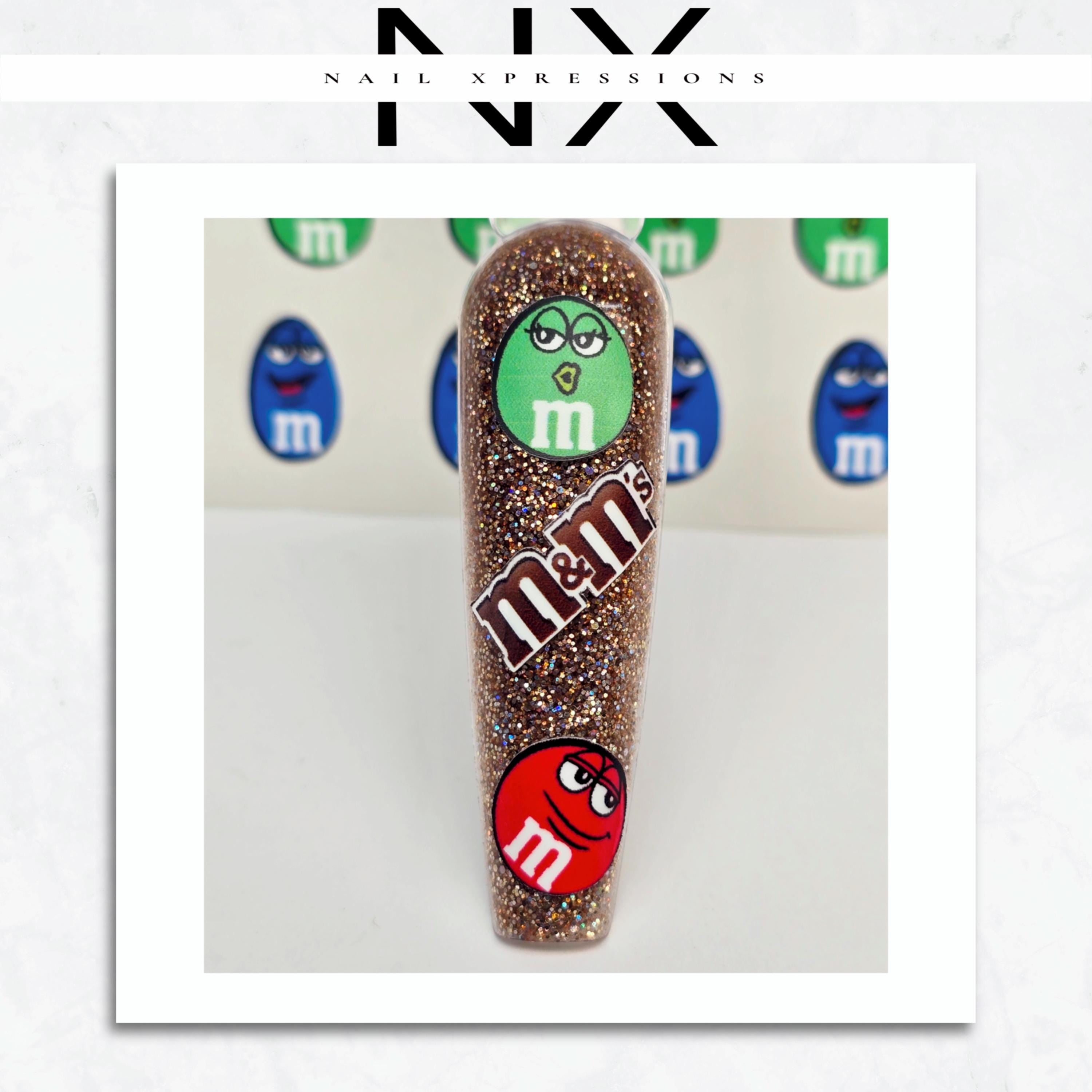 Chocolate Candies Nail Stickers | | Water Nail Decals | Clear Nail Stickers