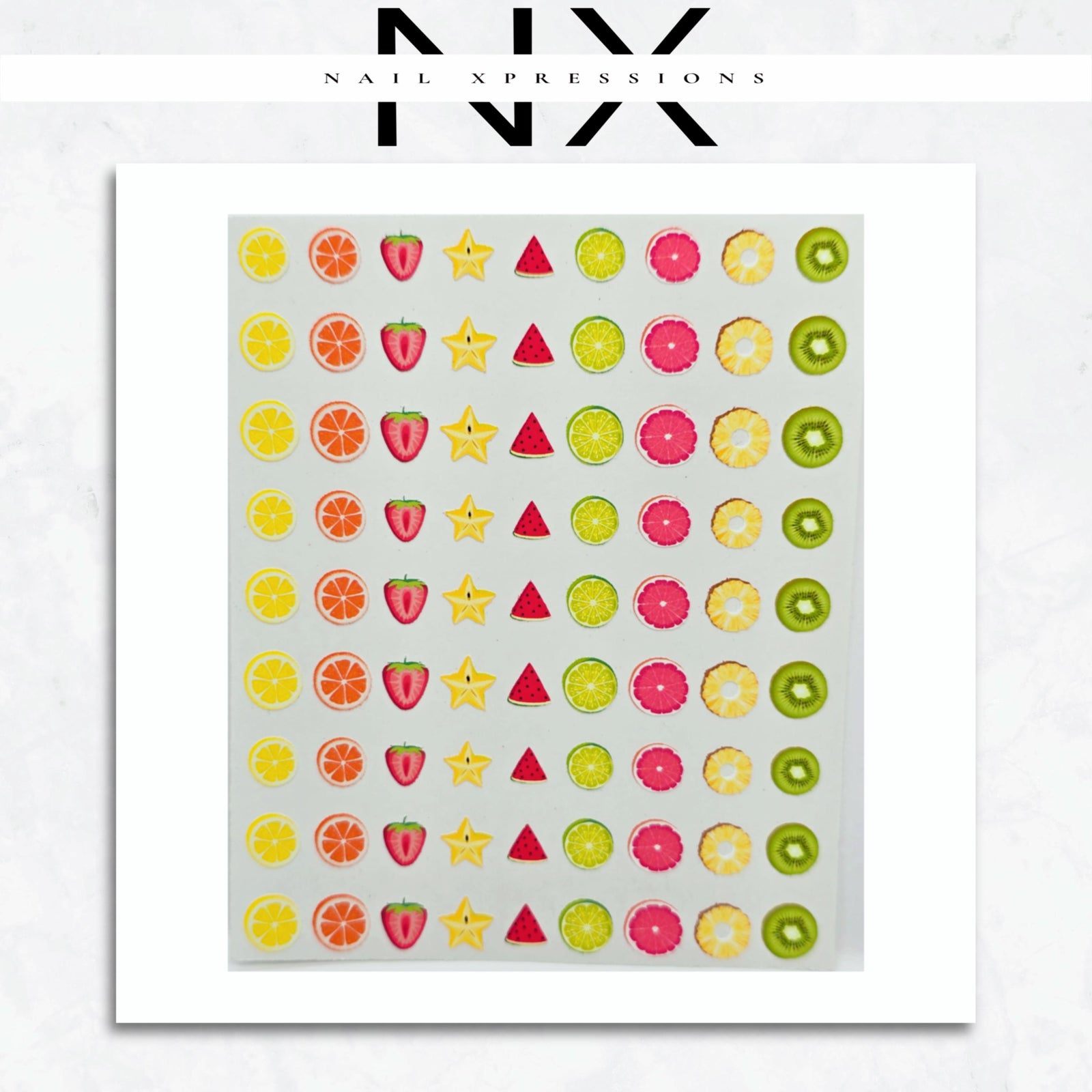 Fruit slices Nail Sticker