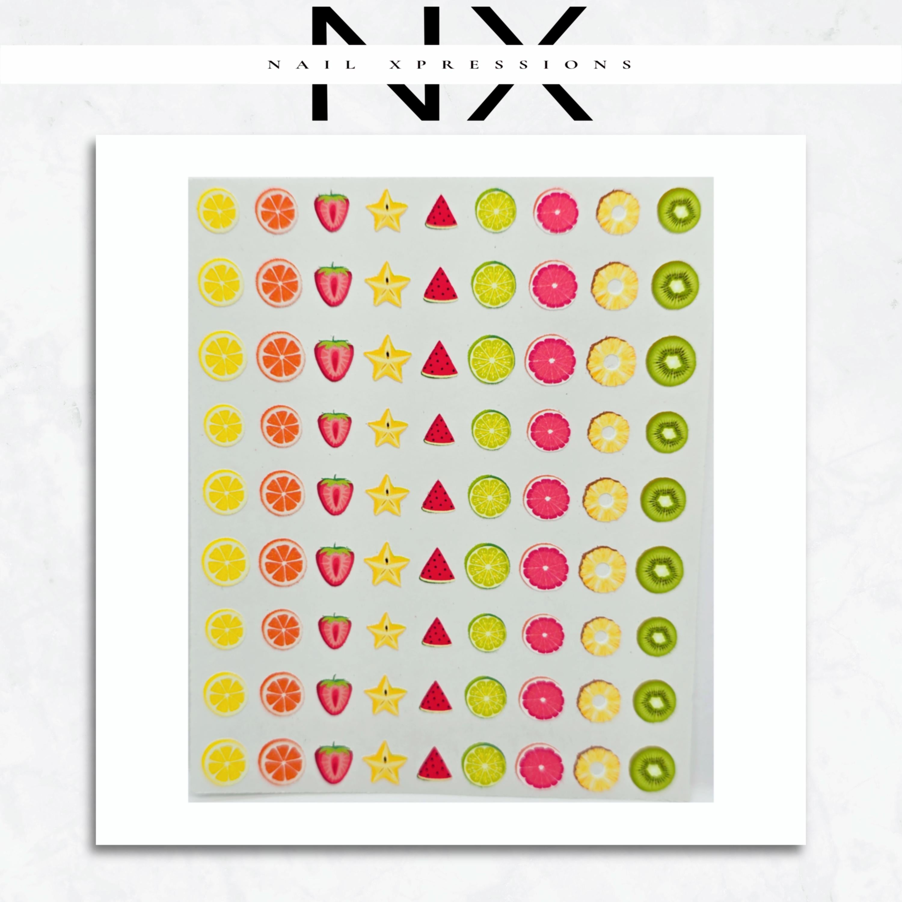 Fruit Sliced Nail Art Stickers | Fruit Water Nail Decals | Nail Art Decorations