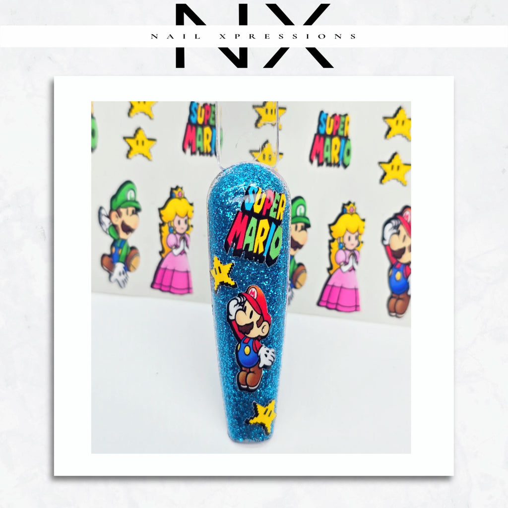 Gamer Nail Art Stickers | Water Nail Decals | Nail Art Decoration