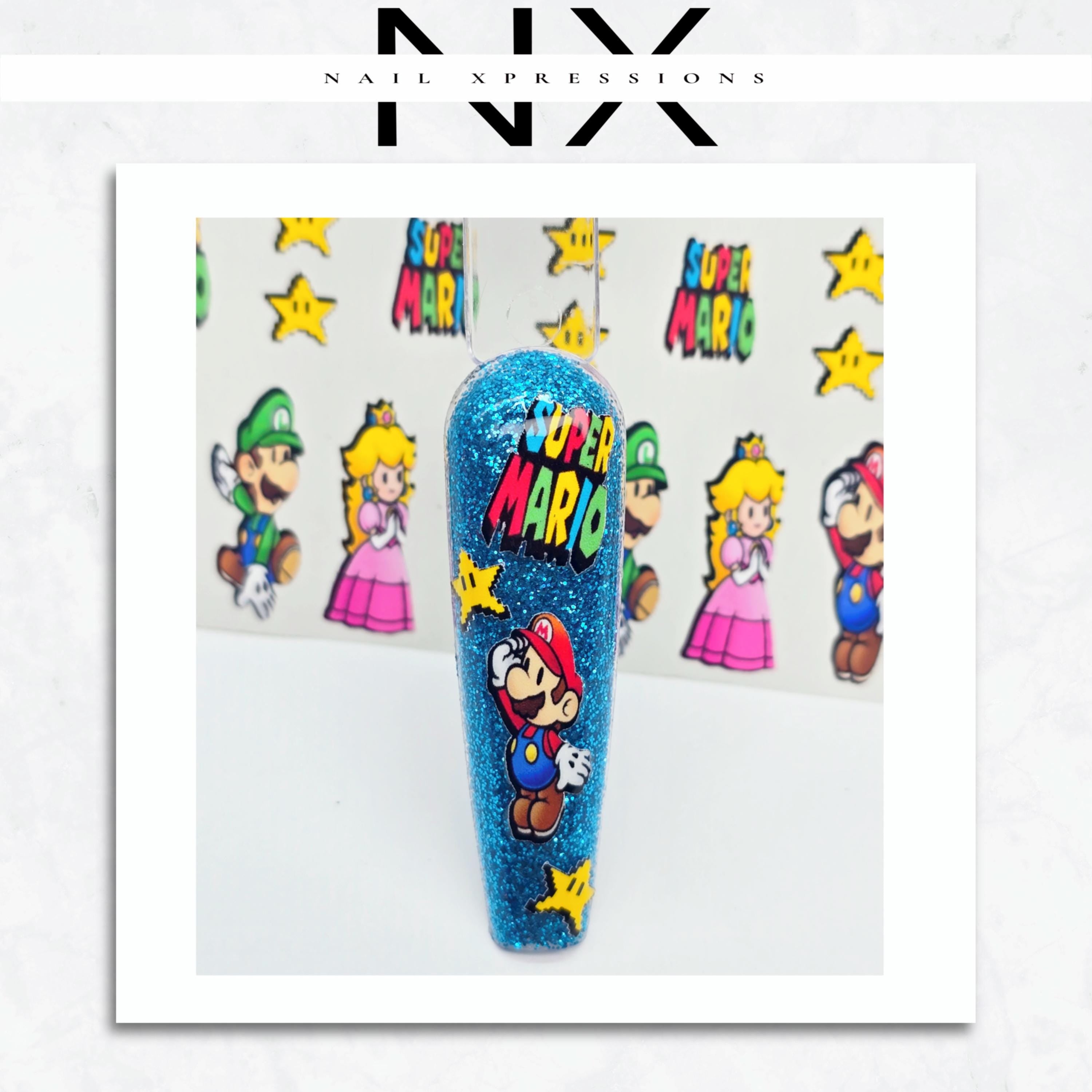 Gamer Nail Art Stickers | Water Nail Decals | Nail Art Decoration