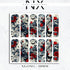 Dark Roses and Spider Web Decals | Nail Art Water Transfer | Nail Wraps