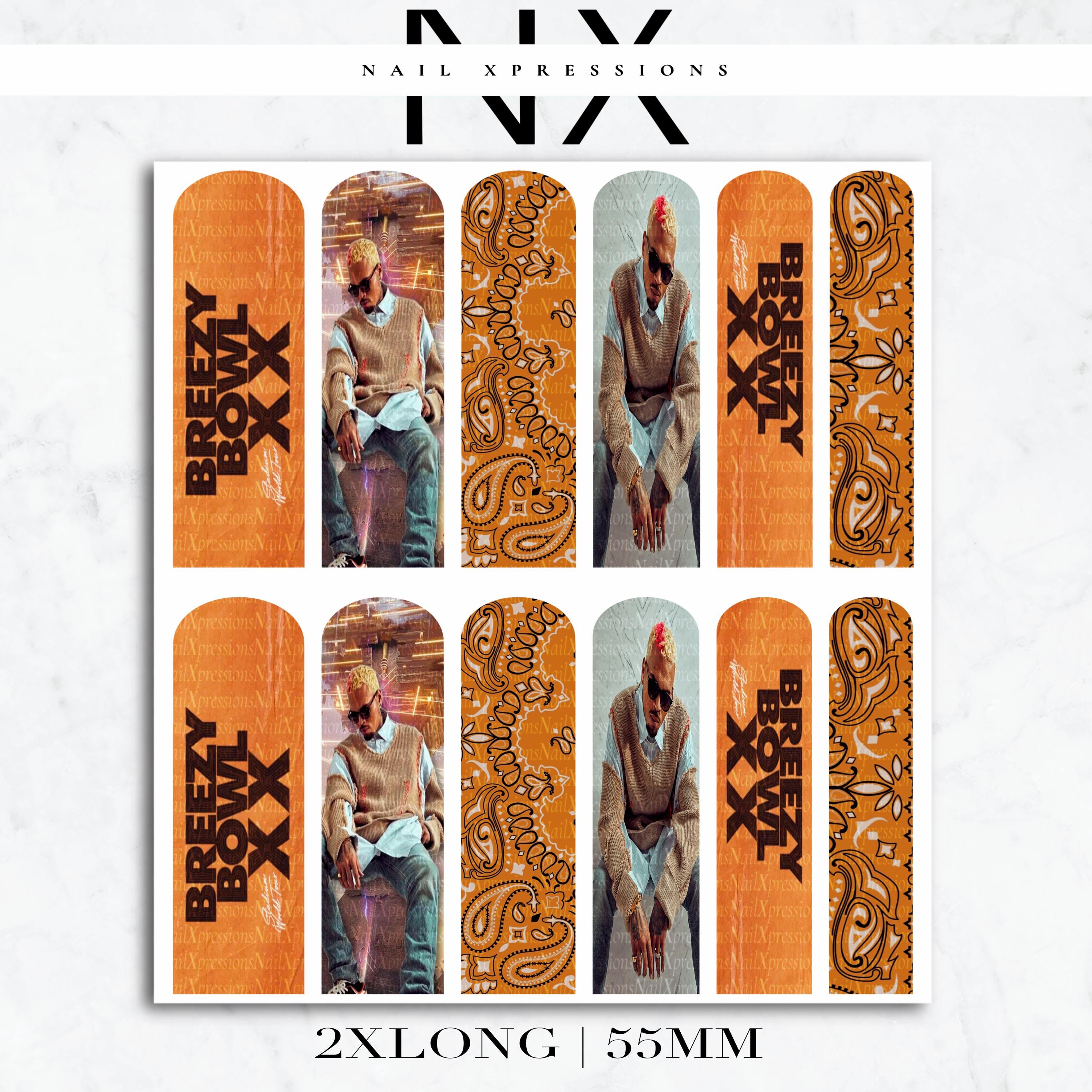 C. Breezy Nail Wraps | Nail Art Water Transfer | Nail Wraps