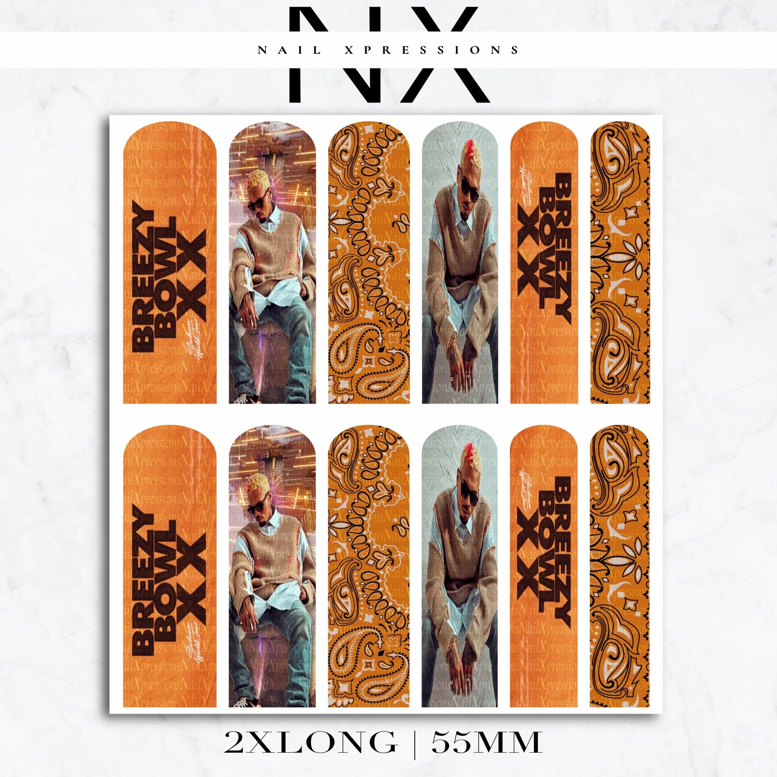 C. Breezy Nail Wraps | Nail Art Water Transfer | Nail Wraps