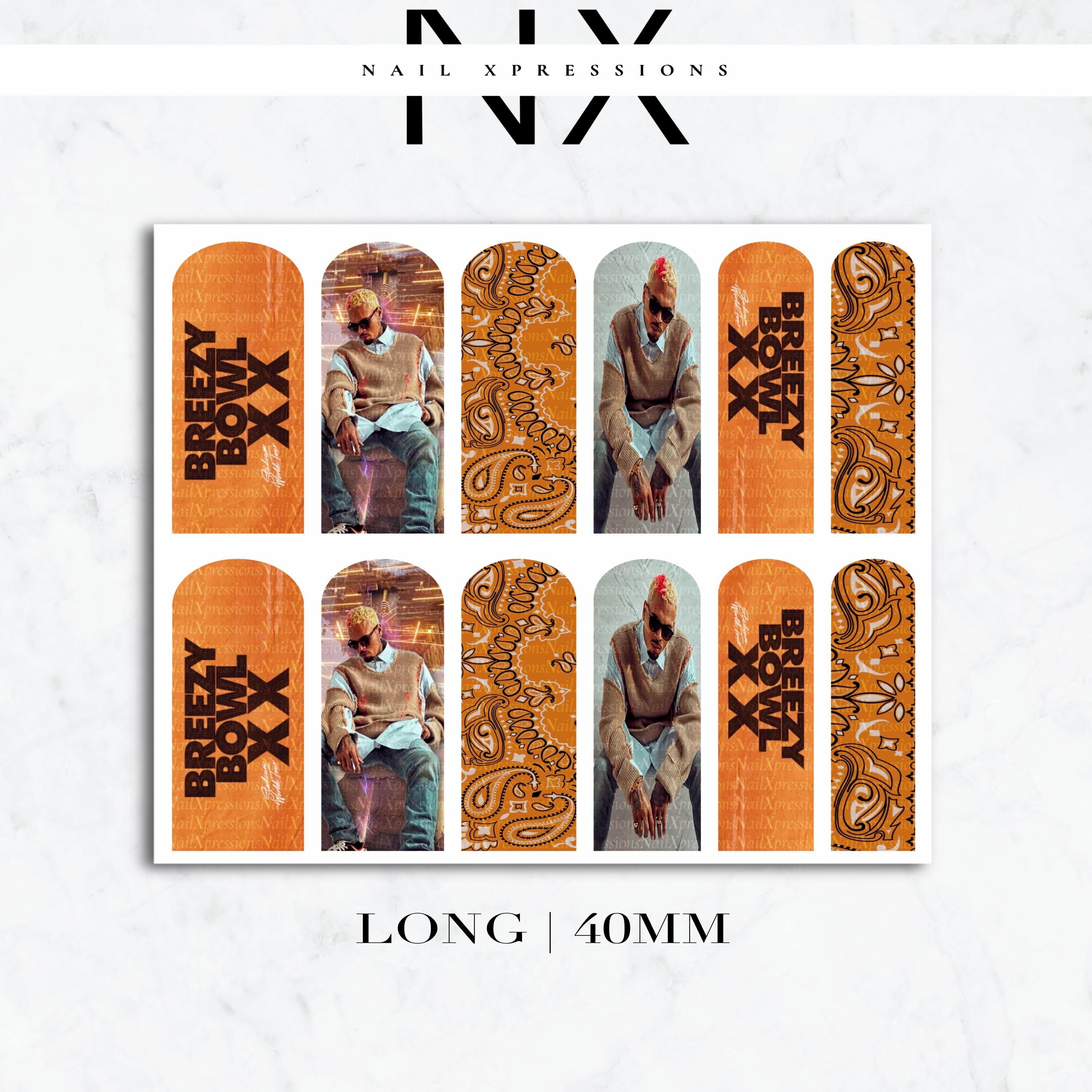 C. Breezy Nail Wraps | Nail Art Water Transfer | Nail Wraps