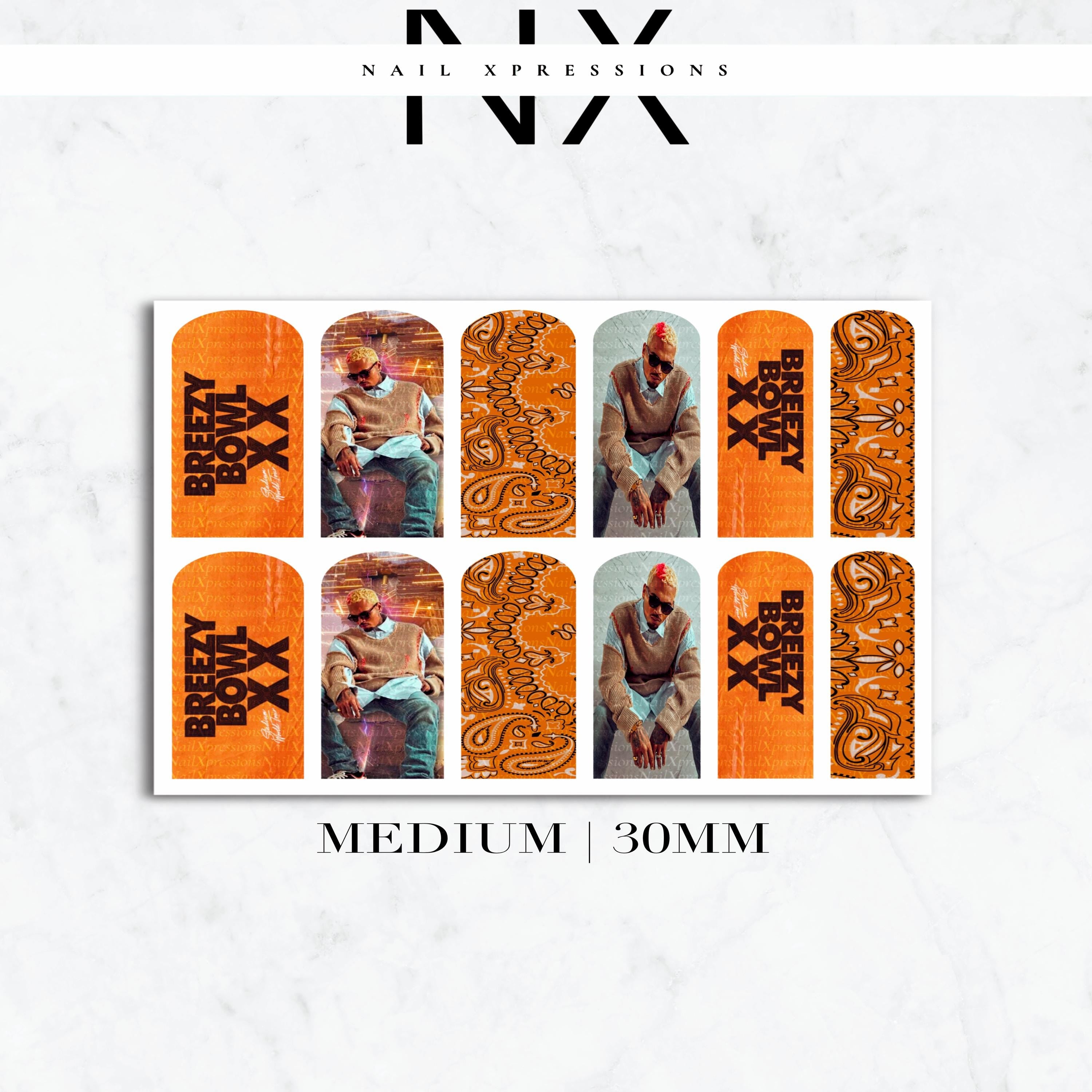 C. Breezy Nail Wraps | Nail Art Water Transfer | Nail Wraps