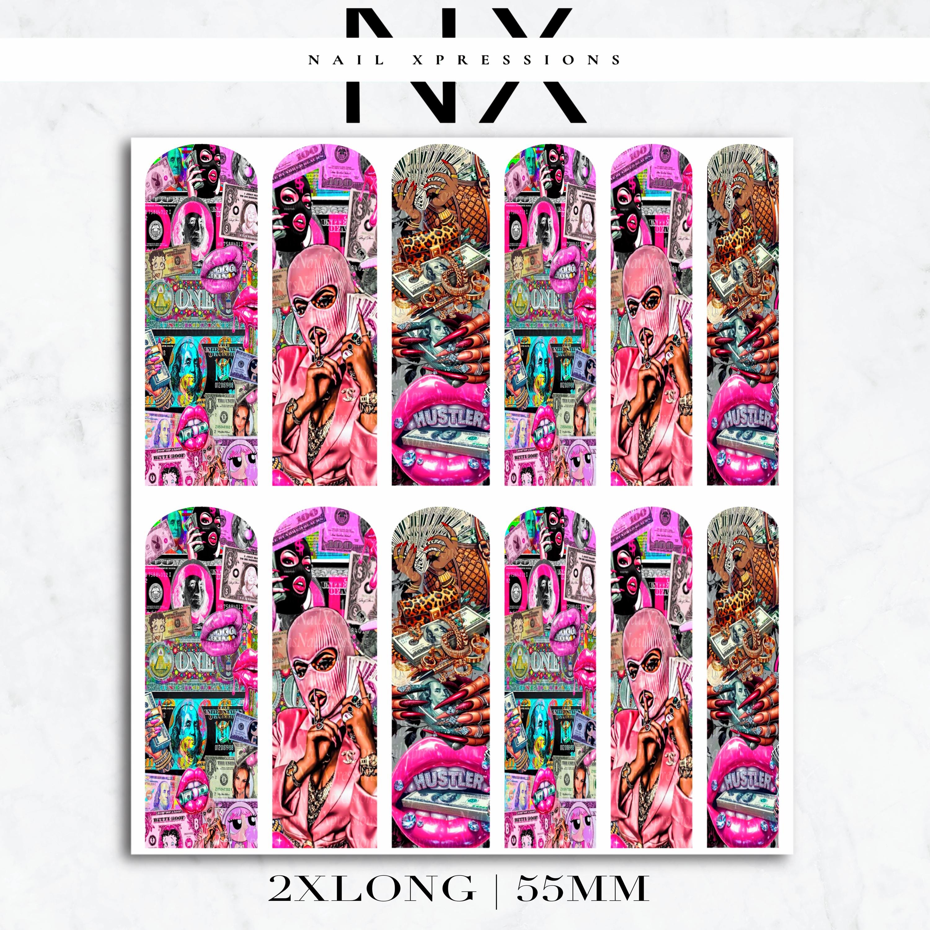 Hustler Money Nail DecalsNail Decals | Nail Art Water Transfer | Nail Wraps