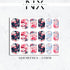 Cherry blossom Flowers Nail Decals | Nail Art Water Transfer | Nail Wraps