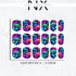 Abstract Neon Floral Nail Decals | Nail Art Water Transfer | Nail Wraps