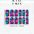 Abstract Neon Floral Nail Decals | Nail Art Water Transfer | Nail Wraps