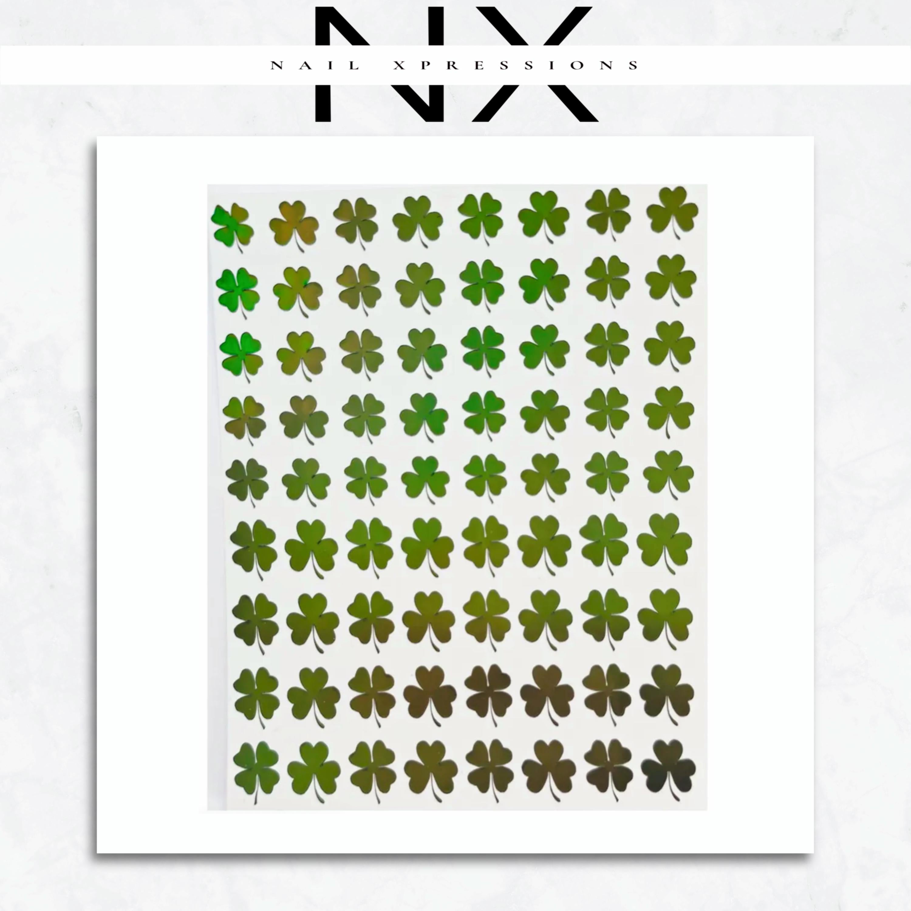 Lucky Clovers Nail Art Stickers | Vinyl Nail Art Stickers
