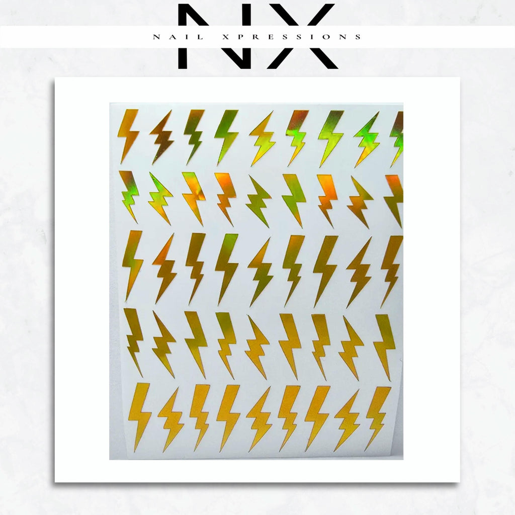 Lightning Bolt Nail Sticker
