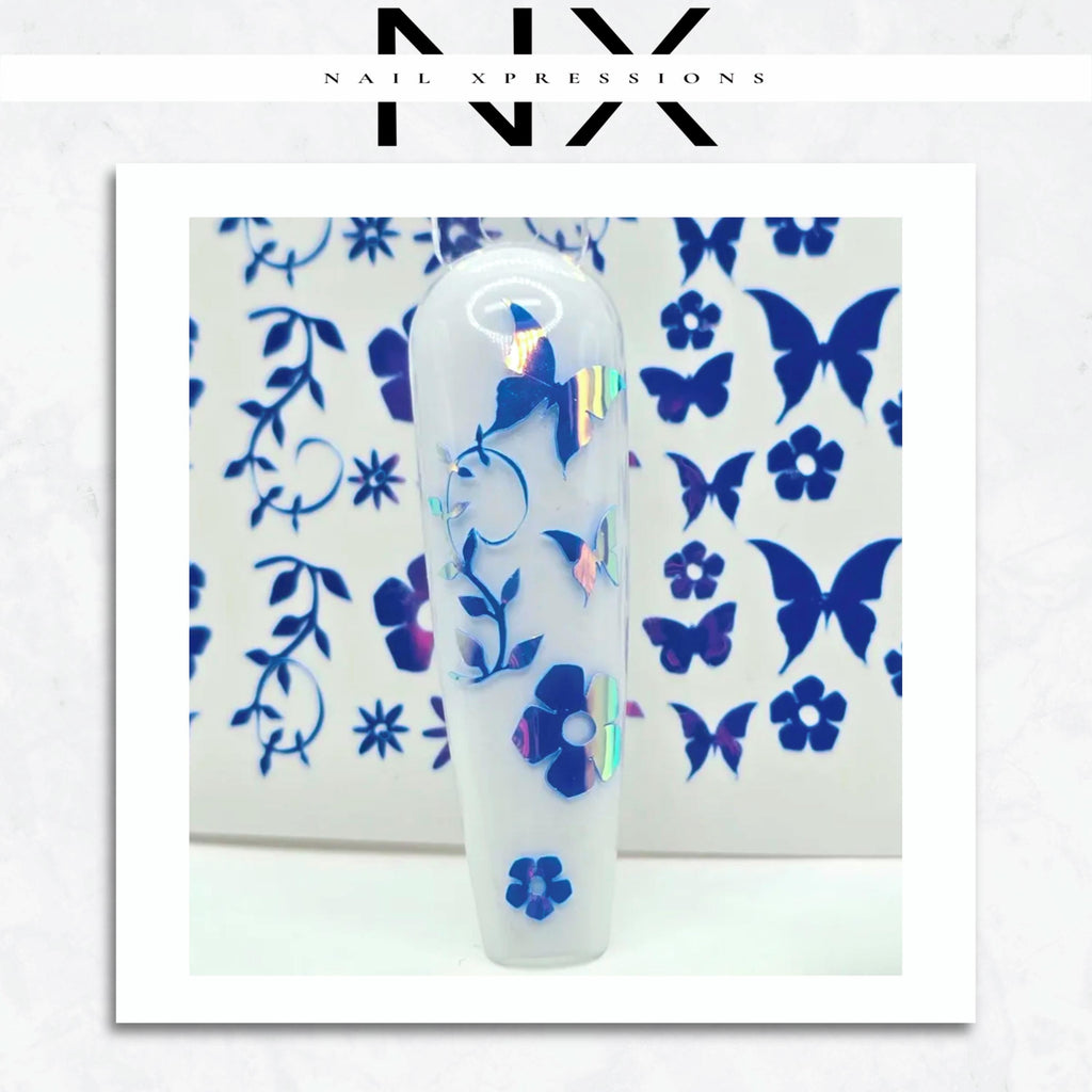 Butterfly Garden Vinyl Nail Sticker