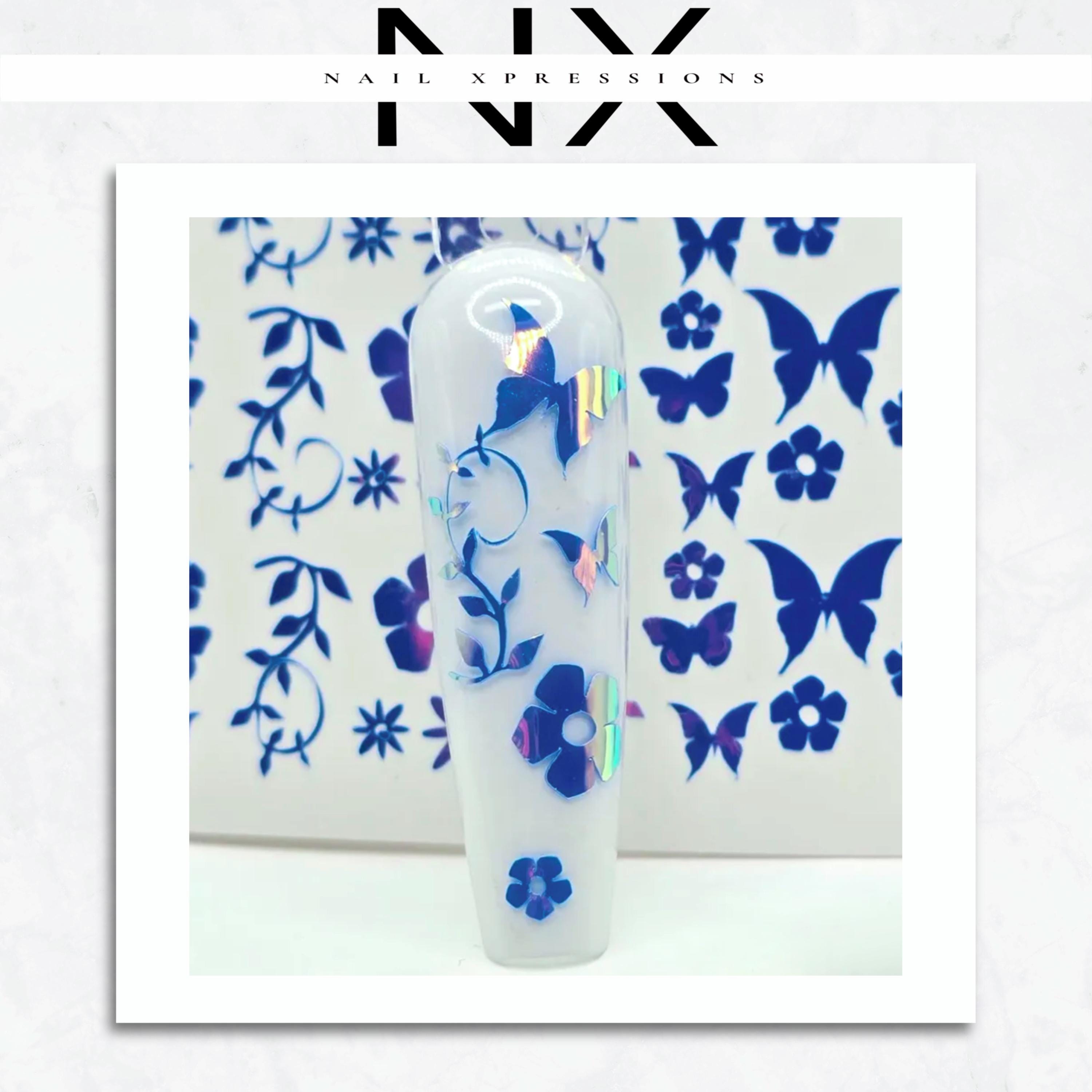 Butterfly Garden Vinyl Nail Sticker