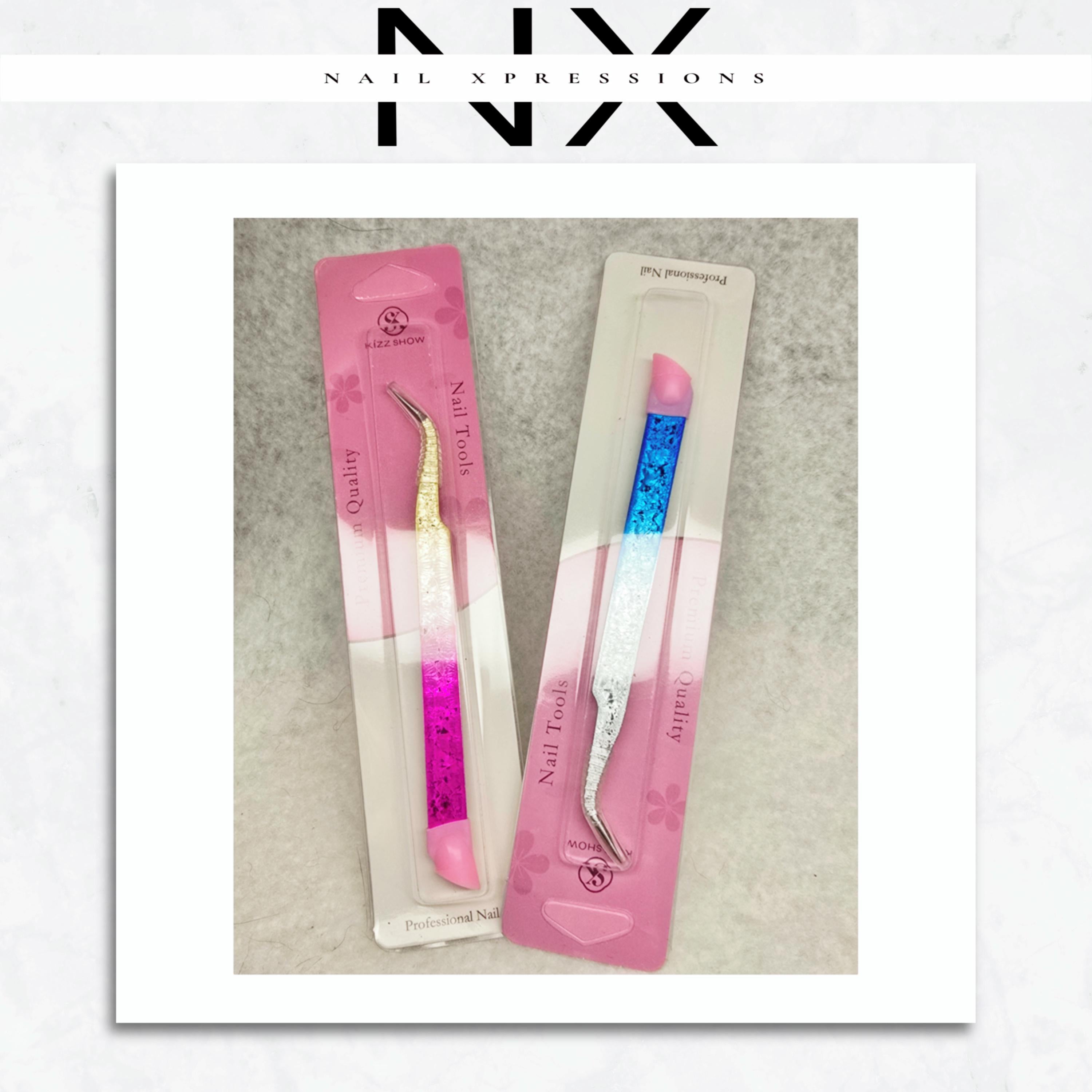 Angled Sticker Tweezers - Super Fine Tip