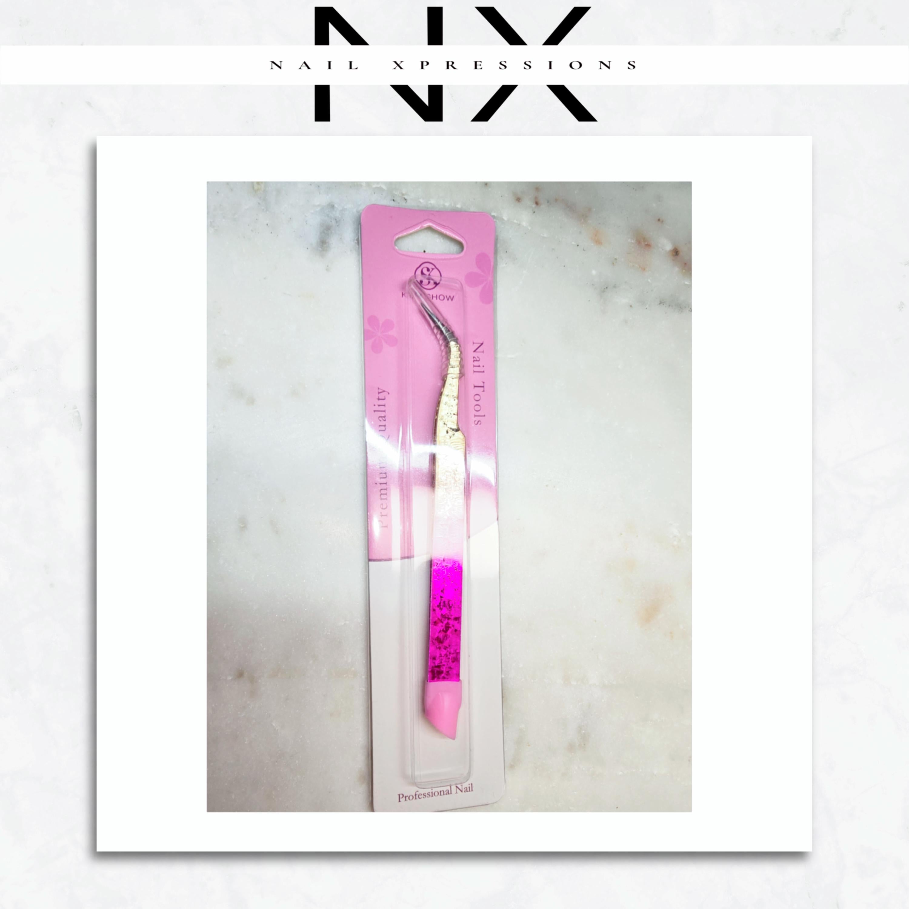 Angled Sticker Tweezers - Super Fine Tip