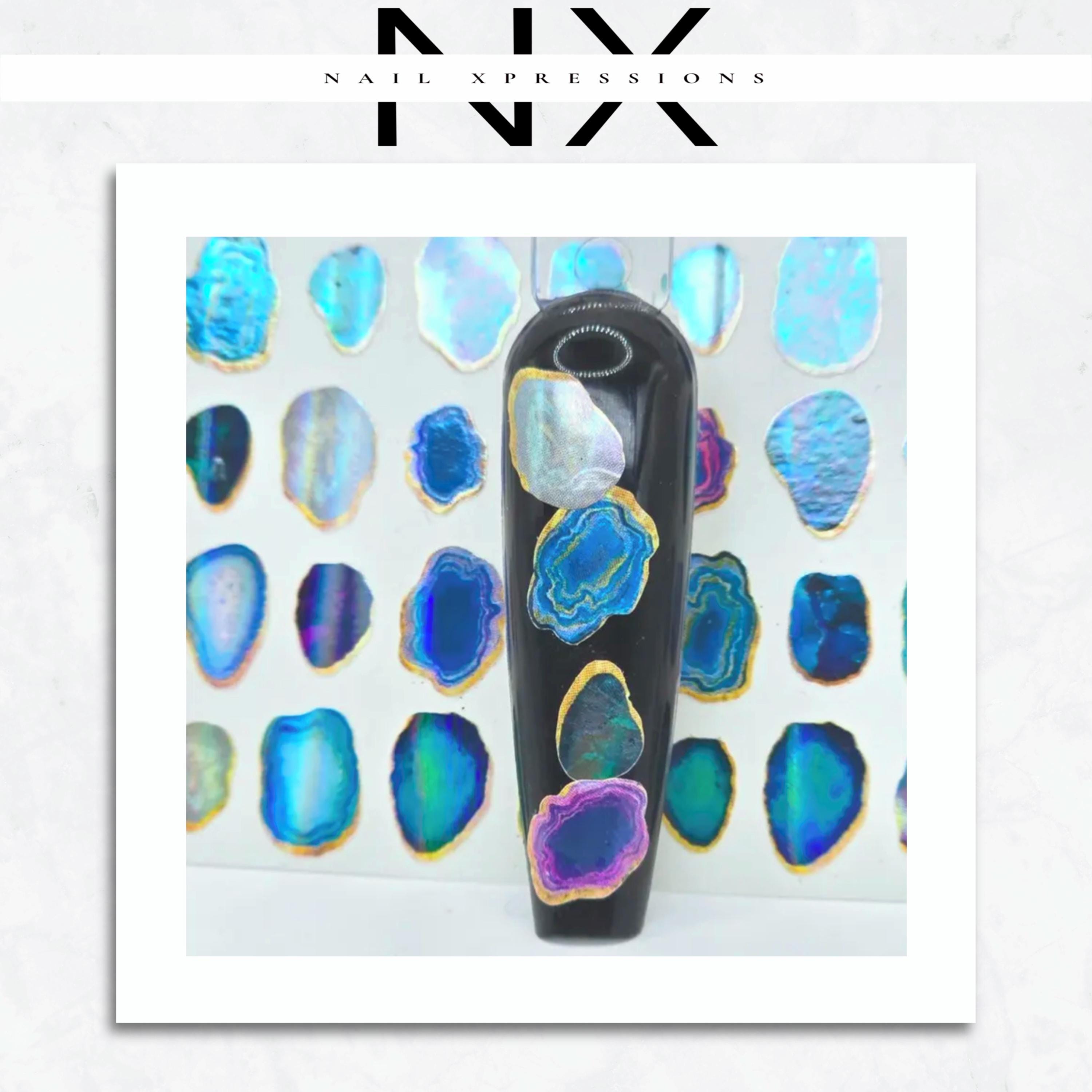 Holographic Geode Nail Sticker