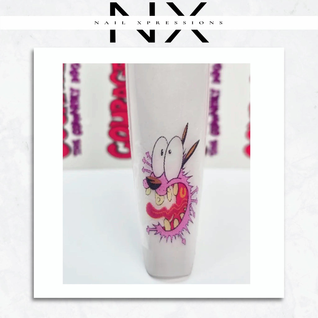 Cowardly Dog Water Nail Decal