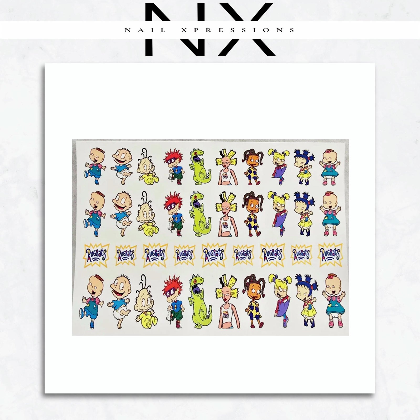 90’s Cartoon Vibes Nail Sticker