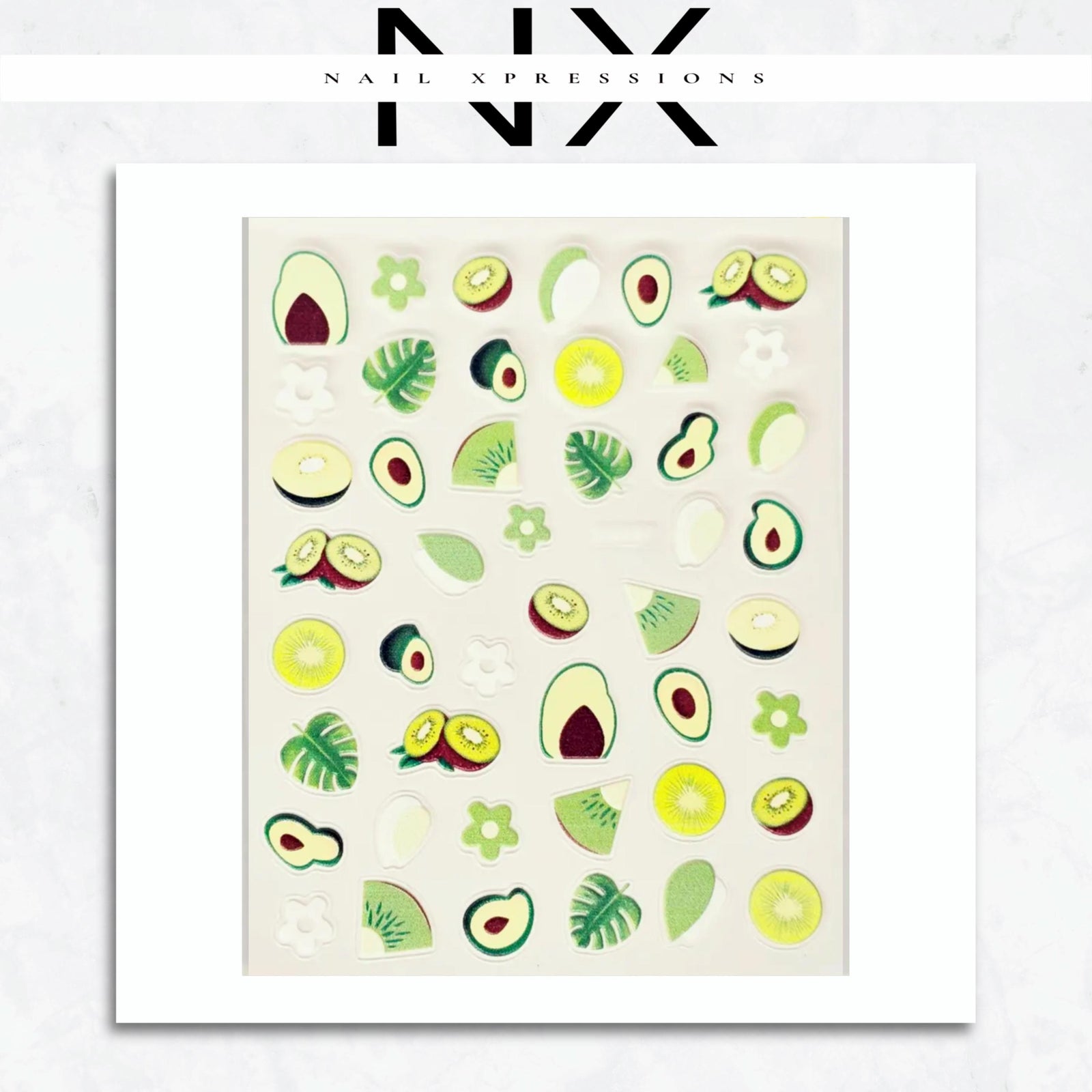 Fruit Embossed Nail Art Sticker | Self Adhesive Nail Art Stickers