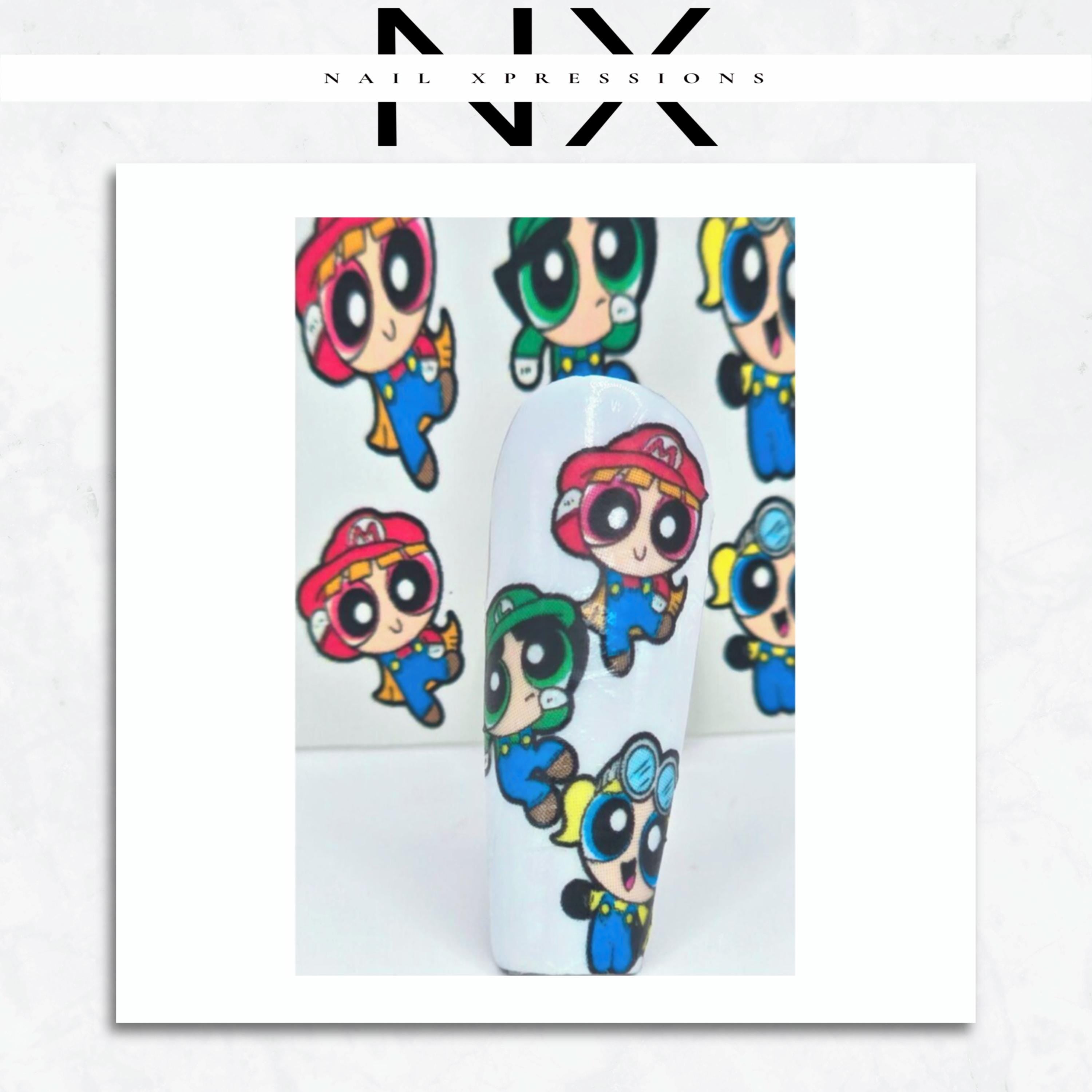 Gamer Girls Water Nail Decal