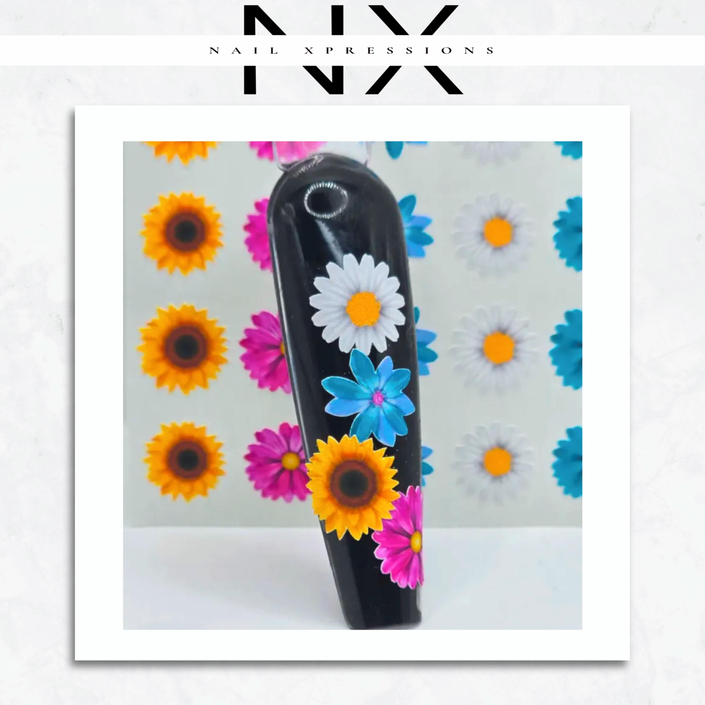 Spring Flowers Nail Sticker