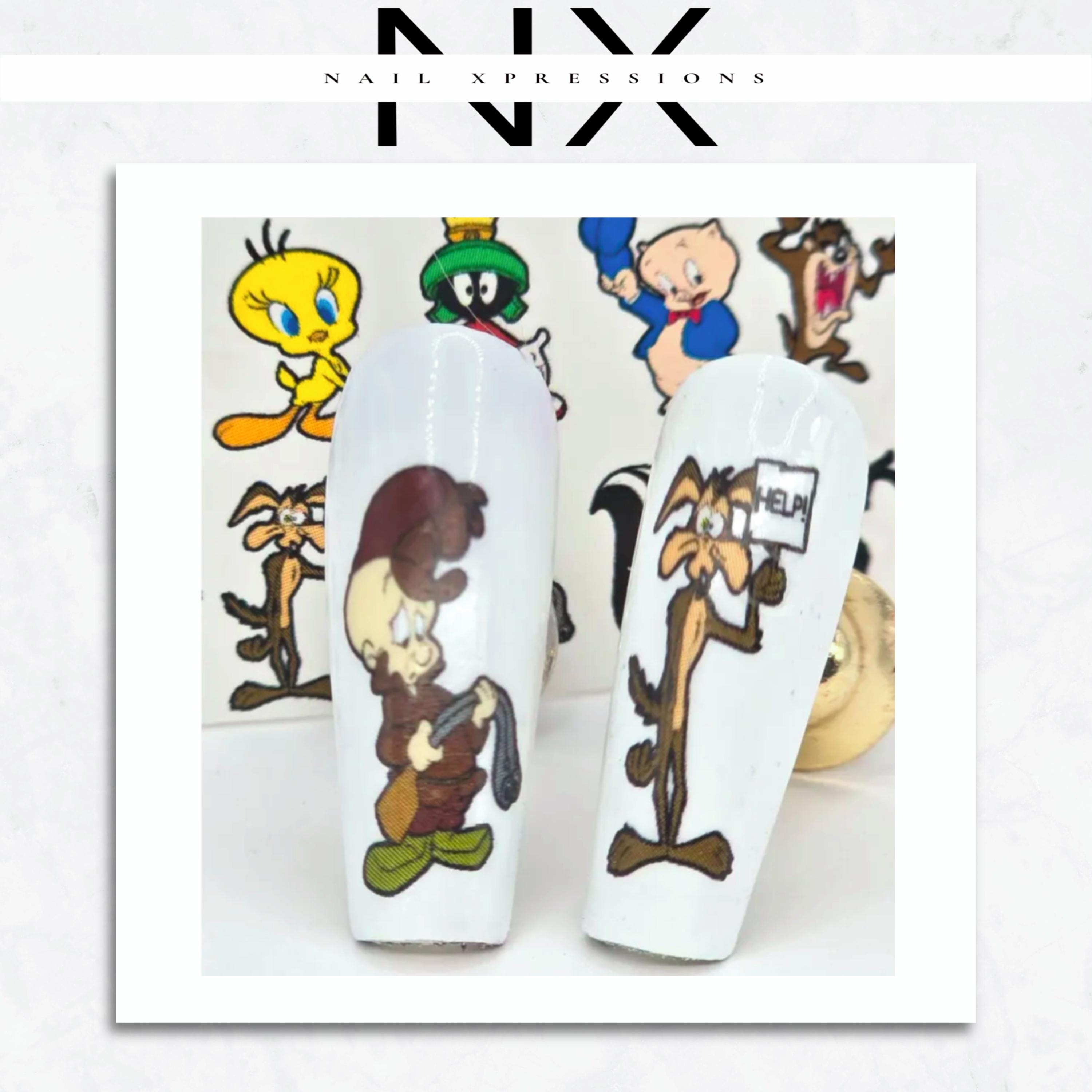 90’s Cartoon Water Nail Decal