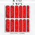Red Bandana Nail Decals | Nail Art Water Transfer | Nail Wraps