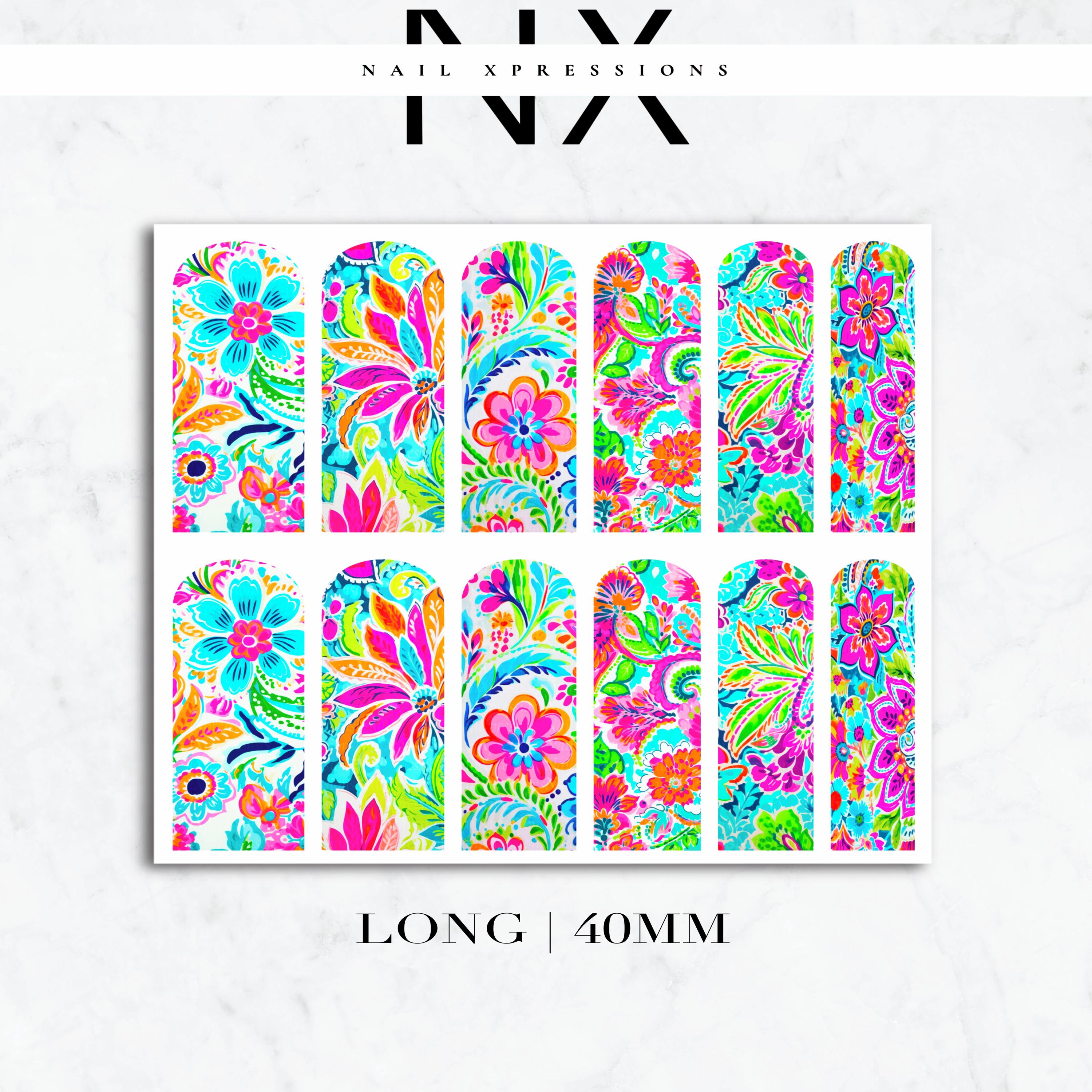 Paisley Bandana Nail Decals | Nail Art Water Transfer | Nail Wraps