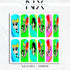 Cartoon Girls Nail Decals | Nail Art Water Transfer | Nail Wraps