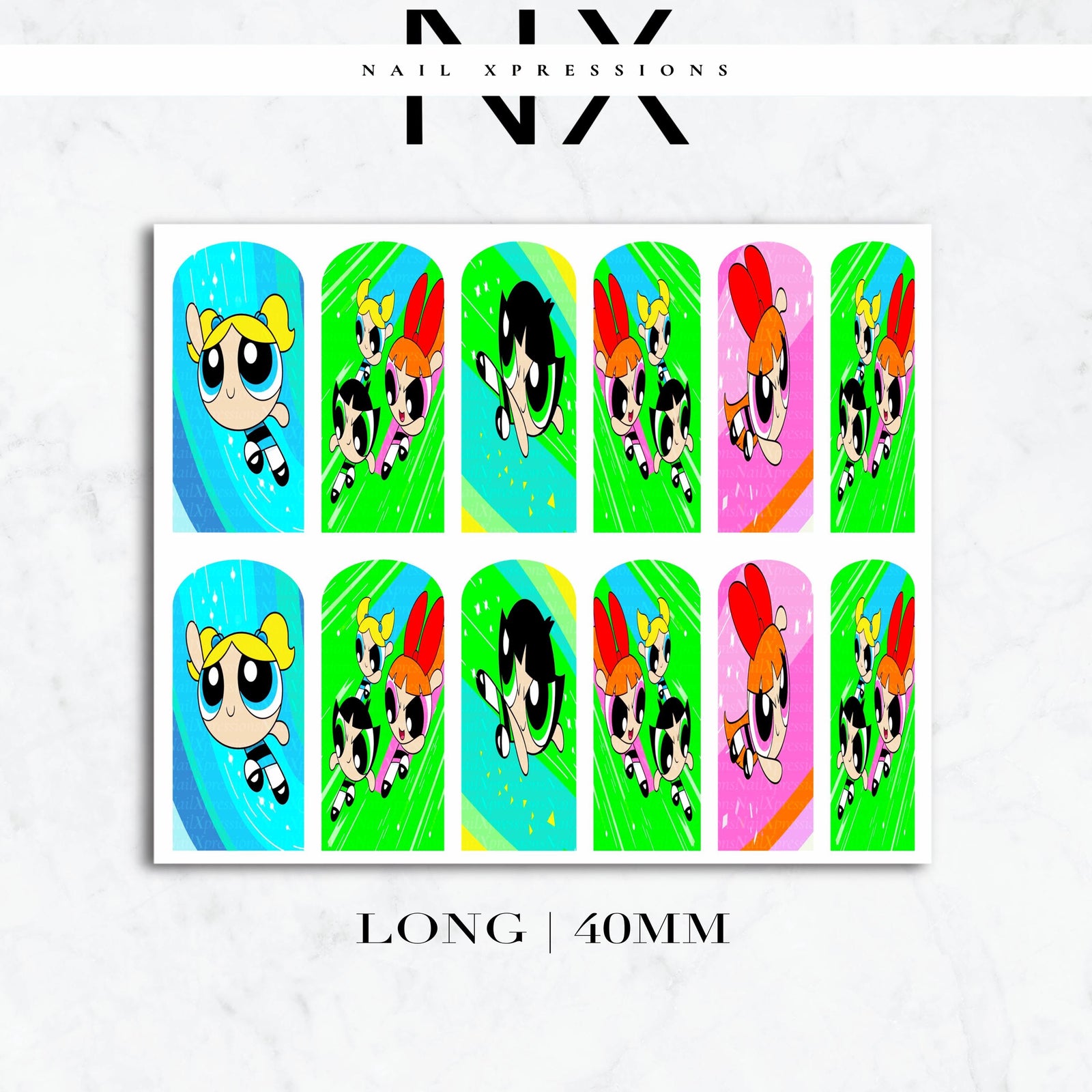 Cartoon Girls Nail Decals | Nail Art Water Transfer | Nail Wraps