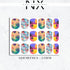 Summer Vibe Nail Decals | Nail Art Water Transfer | Nail Wraps