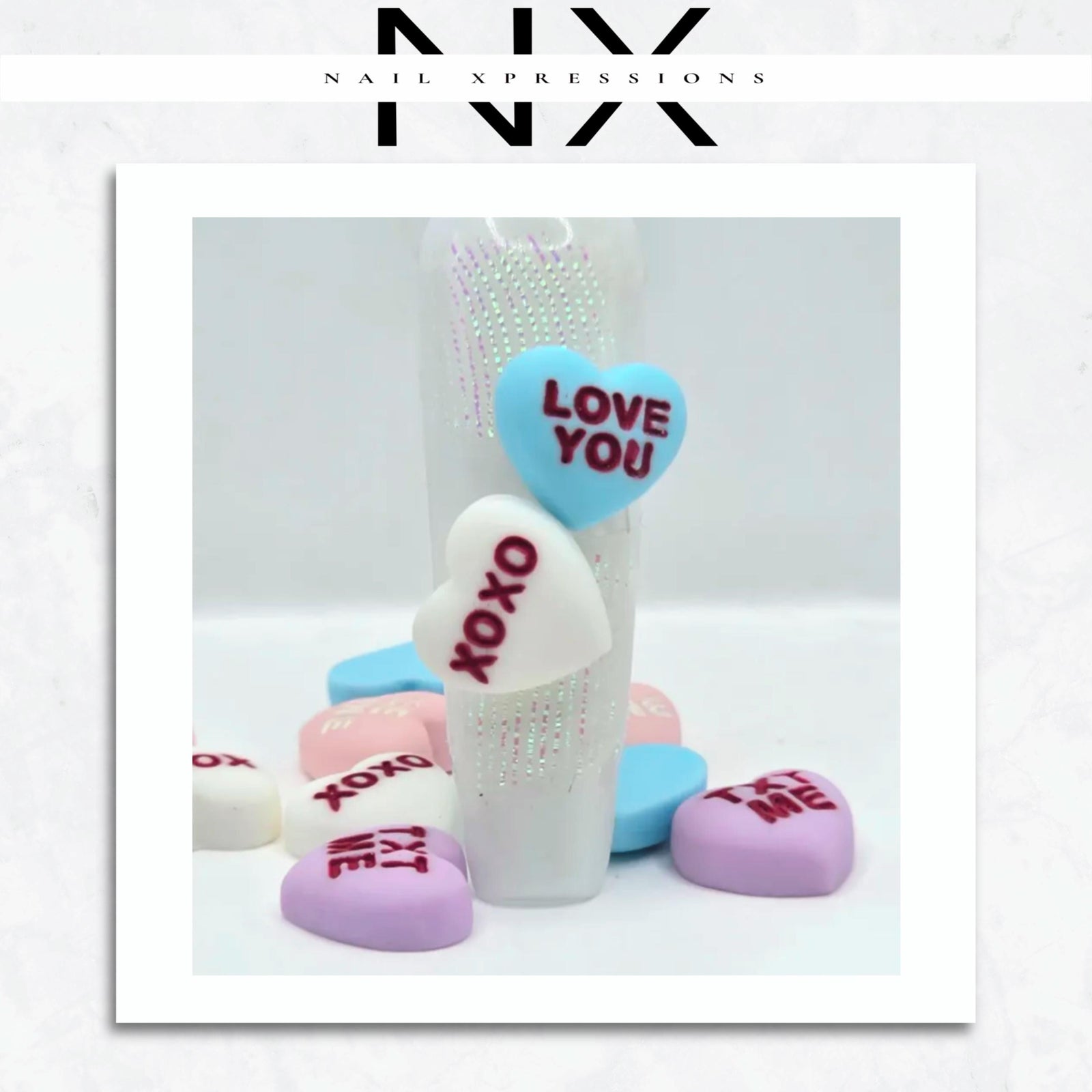 Candy Heart Nail Charm