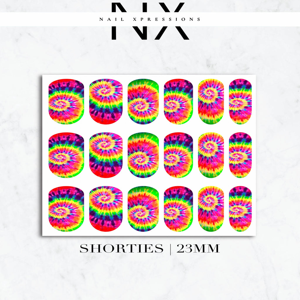 Tye Dye Nail Decals | Nail Art Water Transfer | Nail Wraps