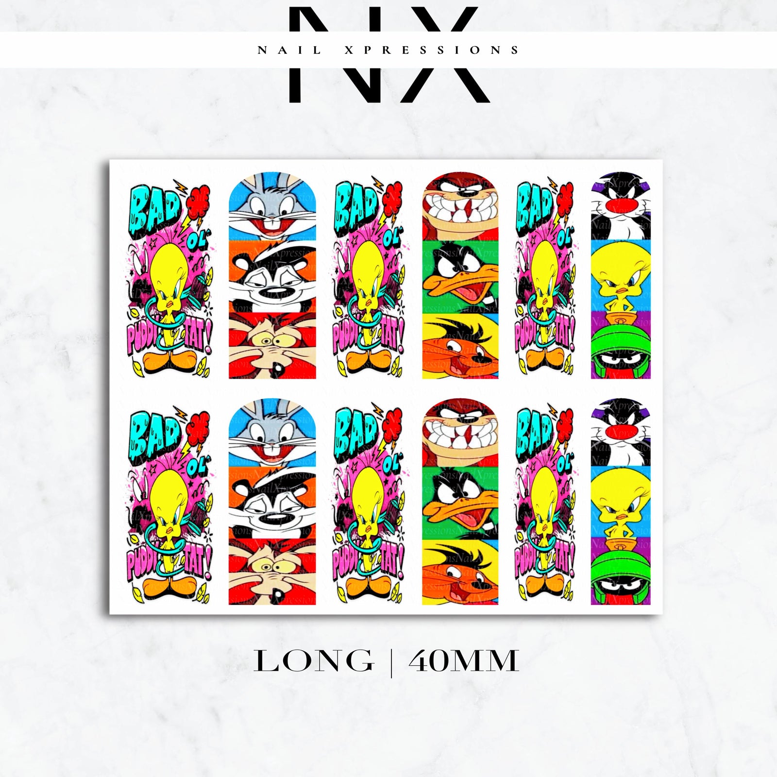 90's Cartoon Nail Decals | Nail Art Water Transfer | Nail Wraps